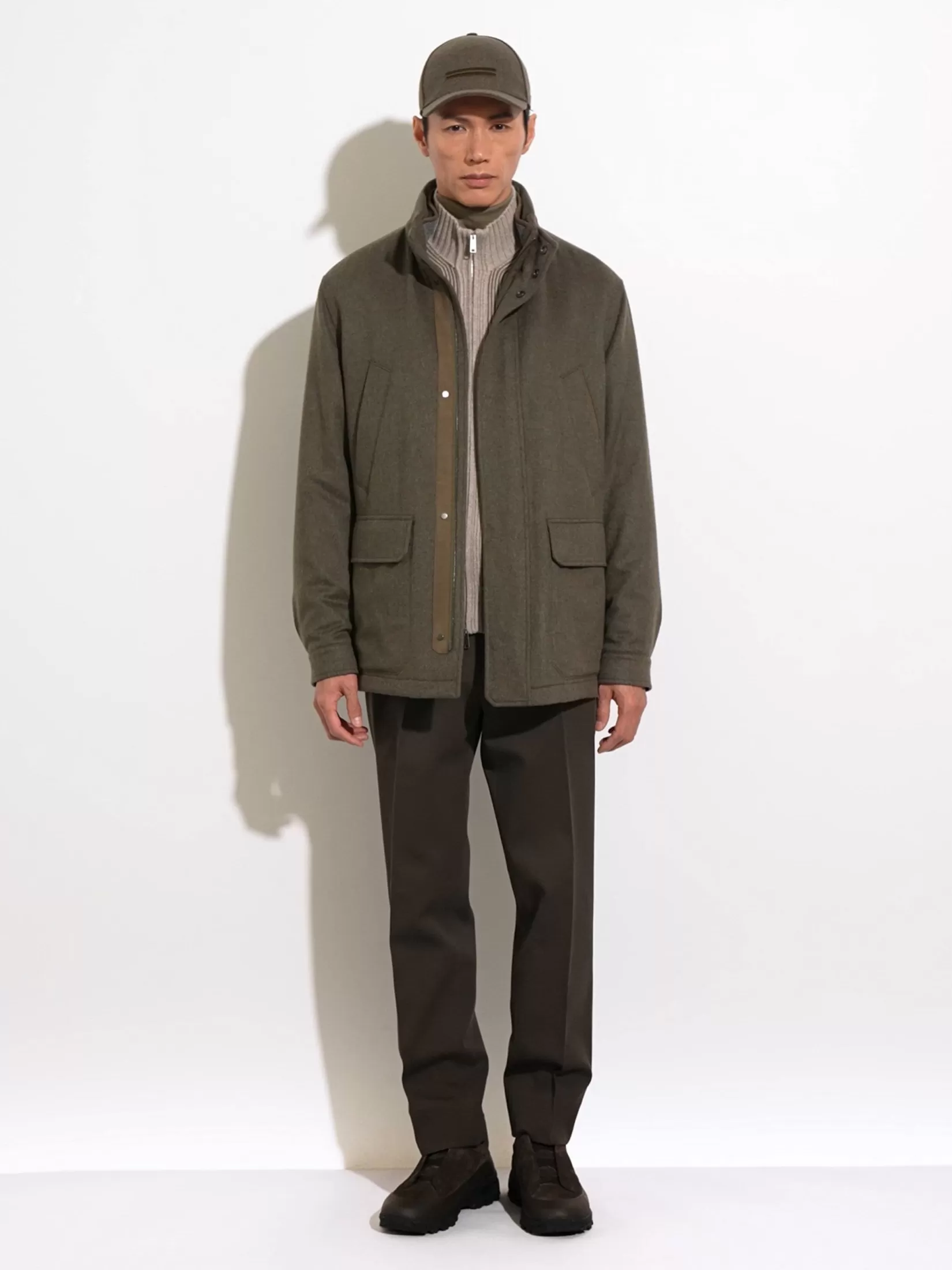 abrigo_de_tres_cuartos_en_oasi_cashmere_elements_6.webp Online ZEGNA Abrigo de Tres Cuartos en Oasi Cashmere Elements Verdemilitarjaspeado