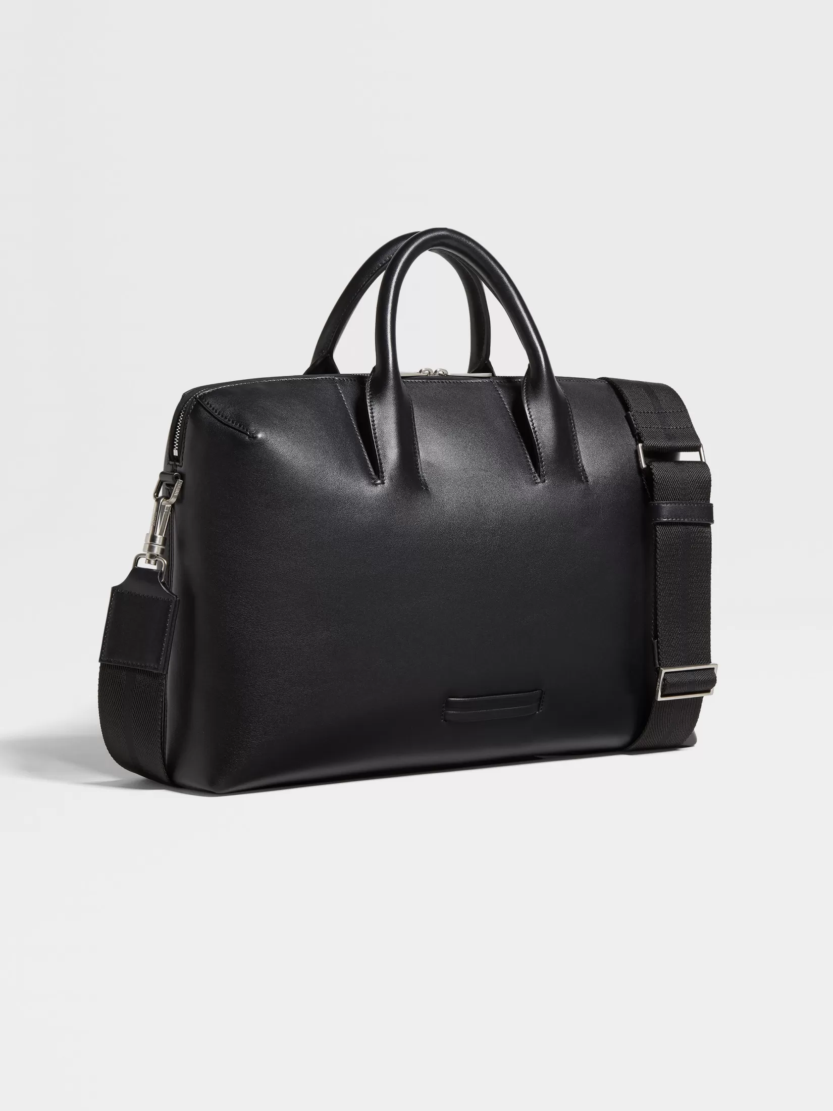 Hot ZEGNA Bolso de Trabajo de Piel Color Negro