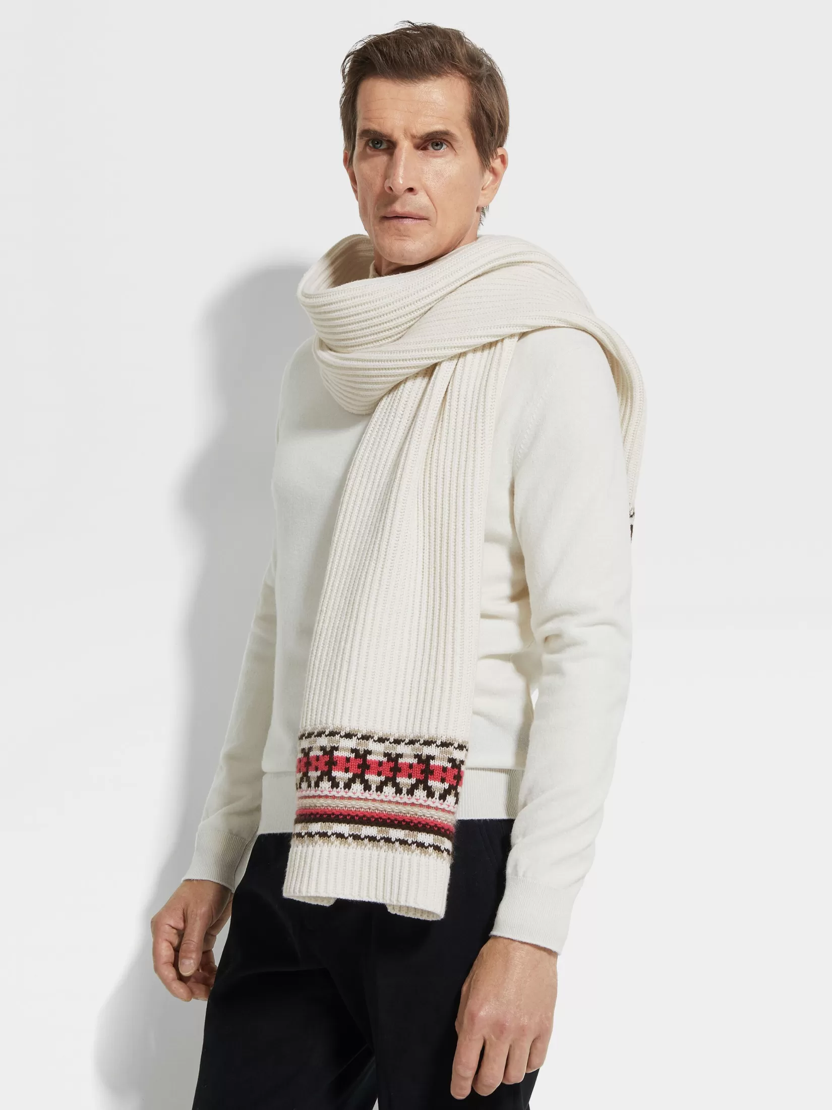 Store ZEGNA Bufanda en Oasi Cashmere Color Blanco