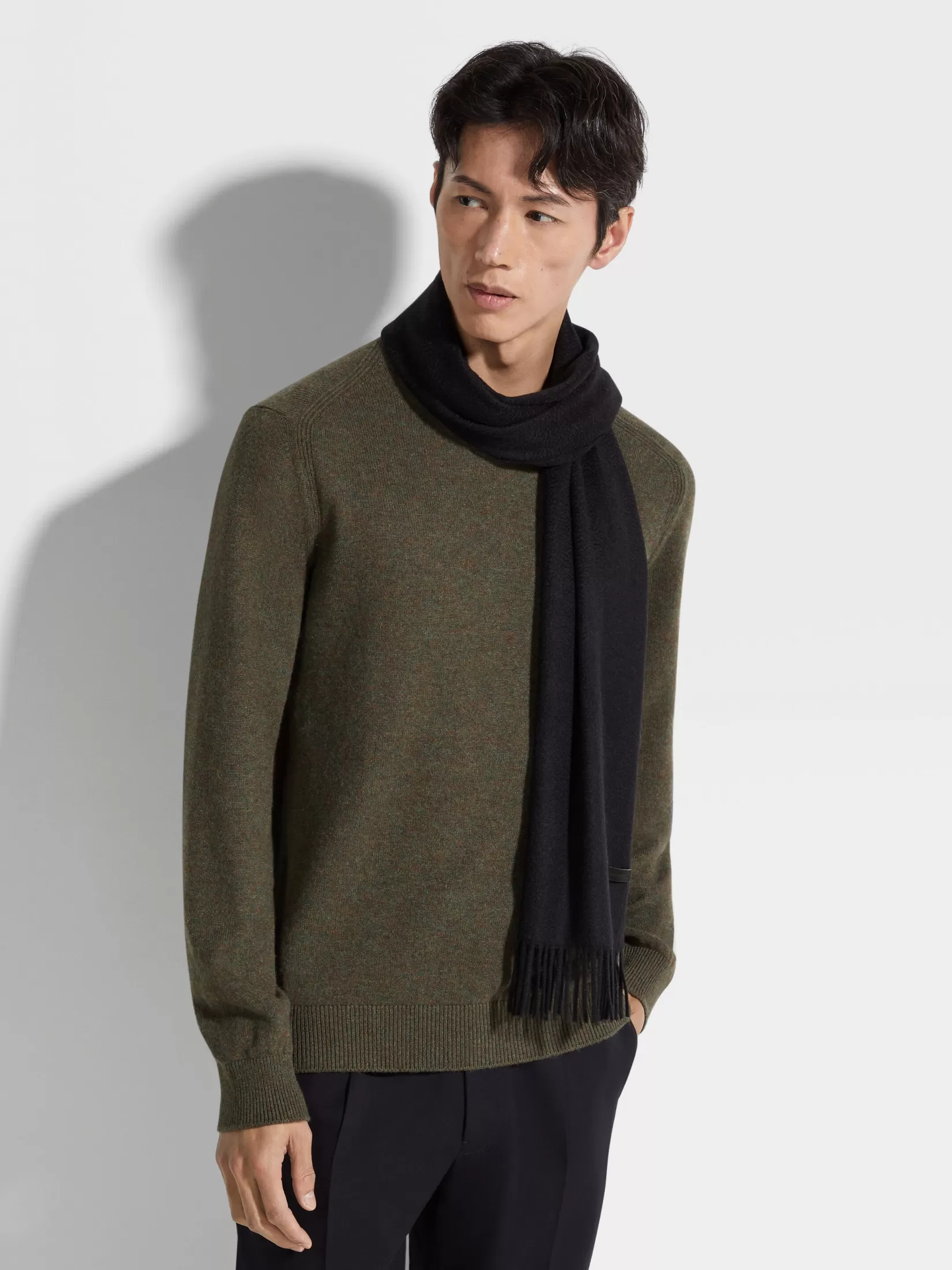 Store ZEGNA Bufanda en Oasi Cashmere Color Negro