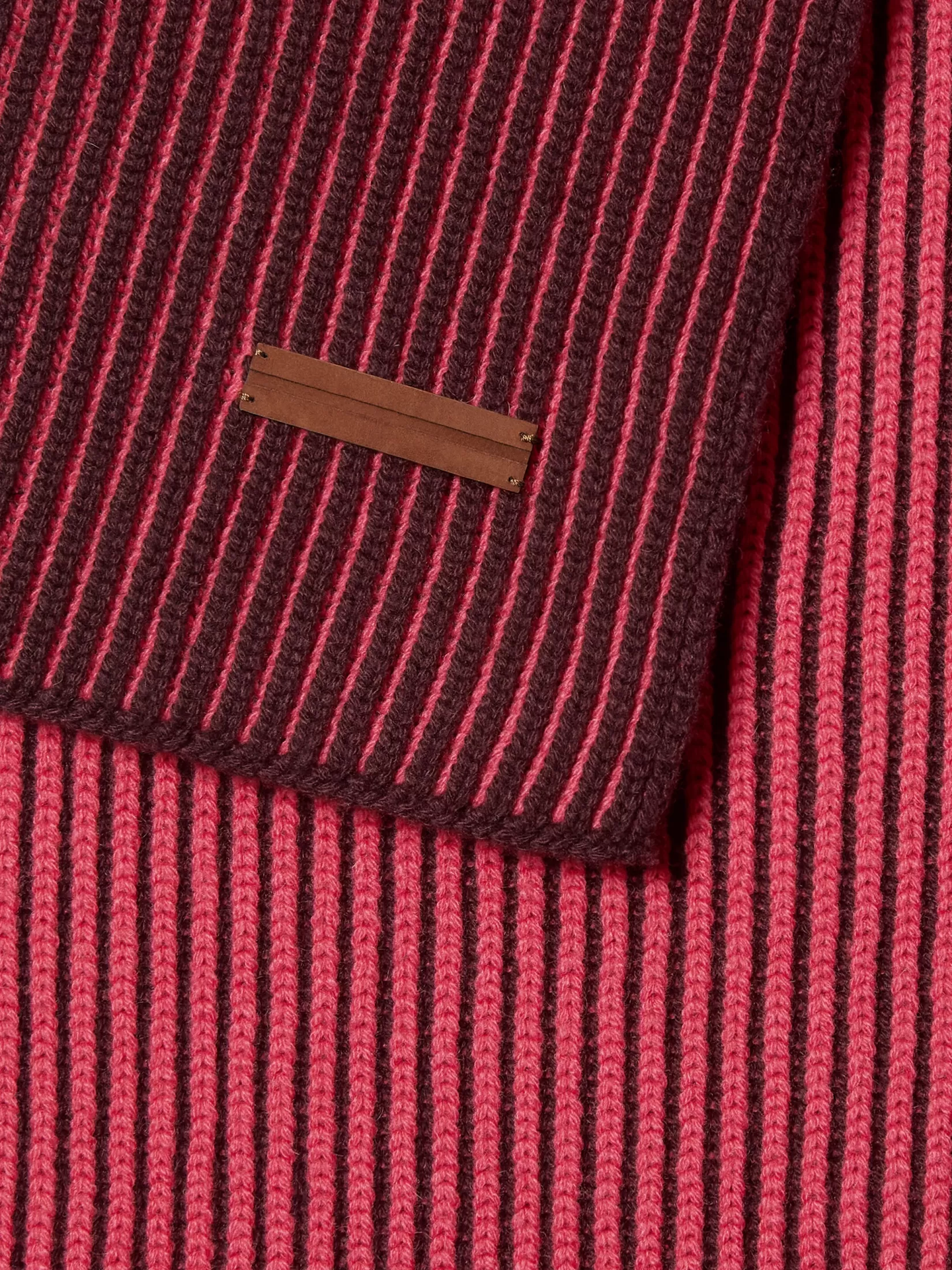 Shop ZEGNA Bufanda en Oasi Cashmere Fucsia y Violeta Oscuro Fucsia/Violetaoscuro