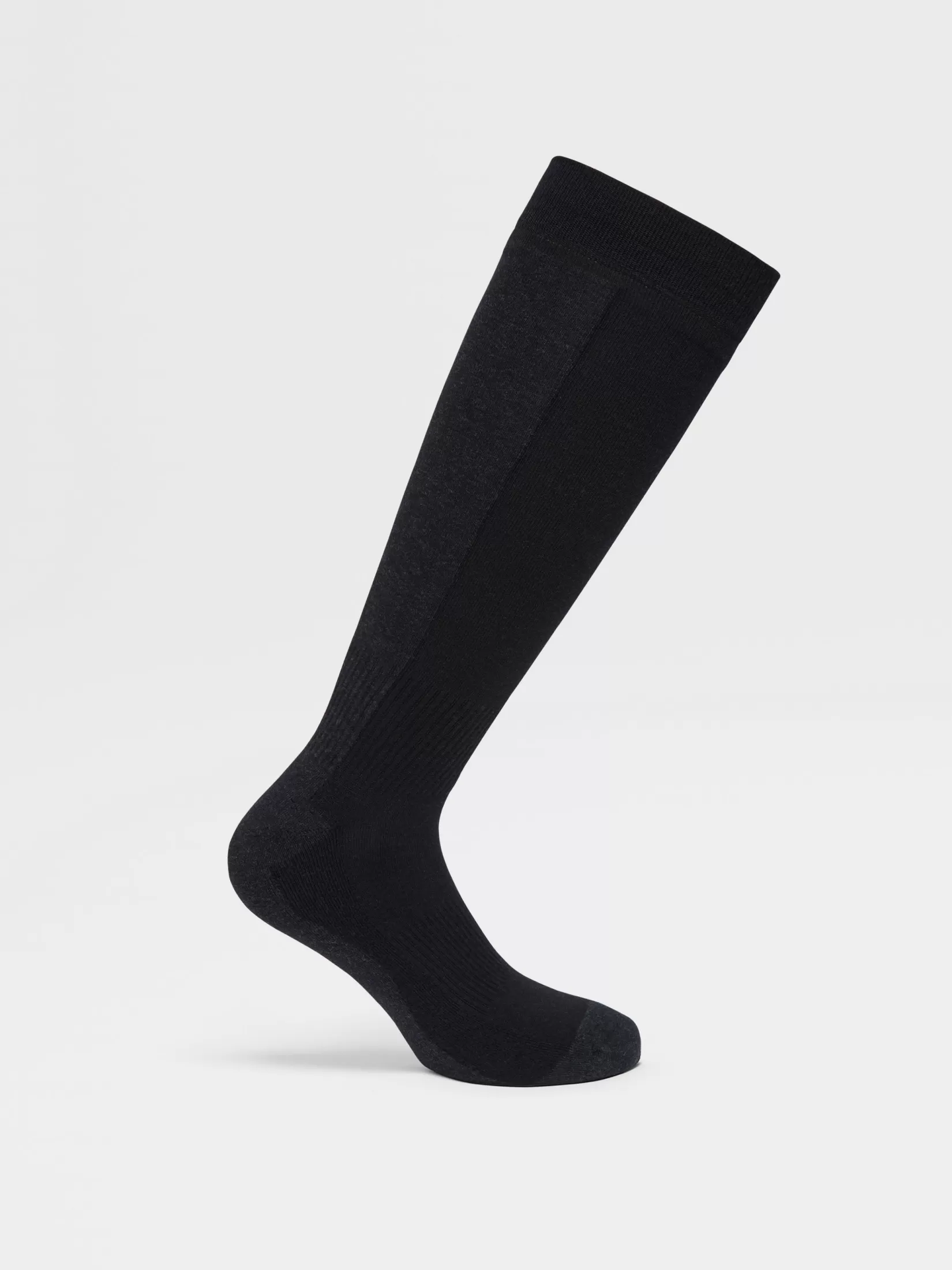 Fashion ZEGNA Calcetines en Mezcla de Lana Techmerino™ Color Gris Oscuro y Negro Grisoscuro/Negro