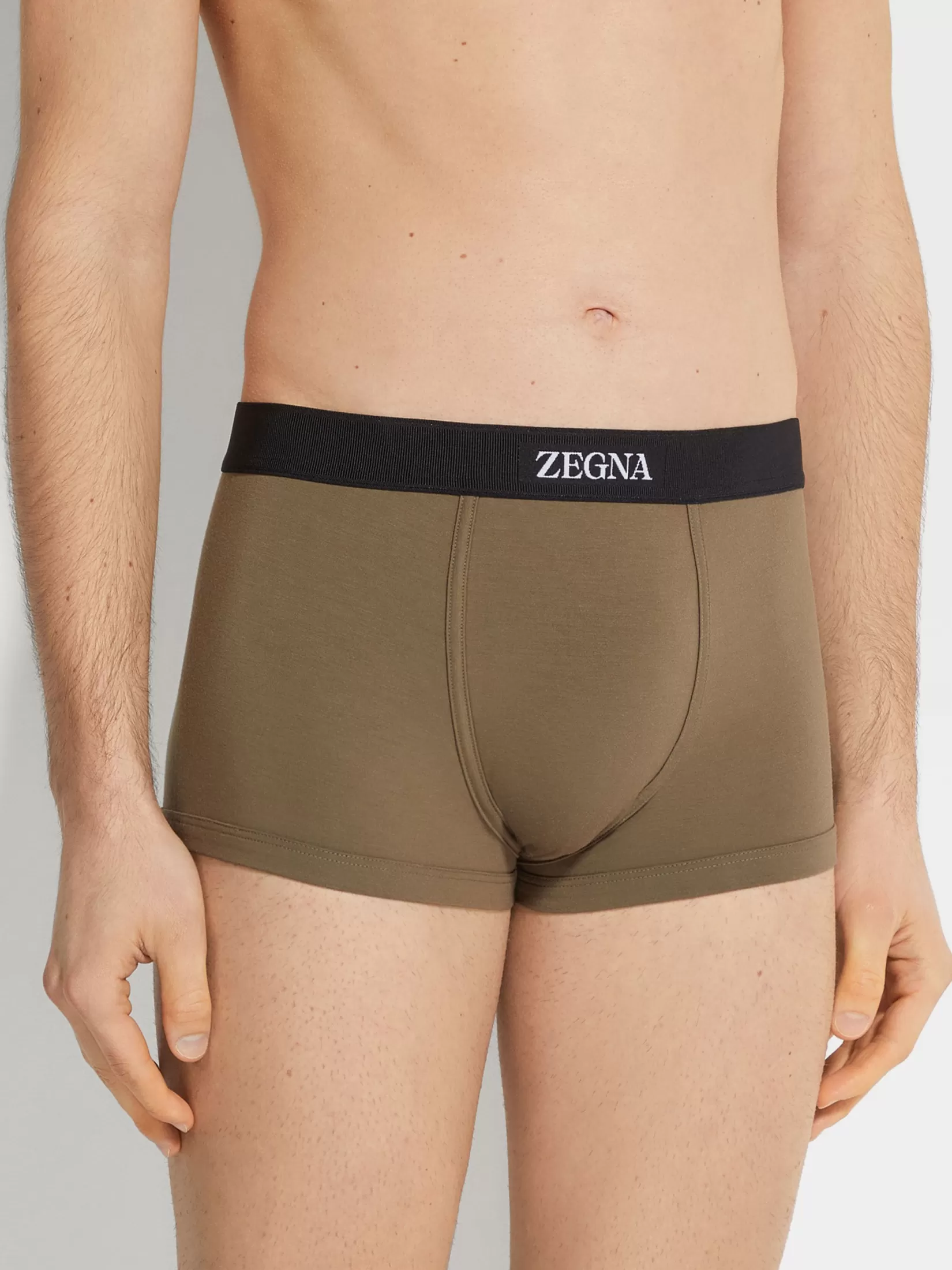 Shop ZEGNA Calzoncillos en Seacell Color Caqui