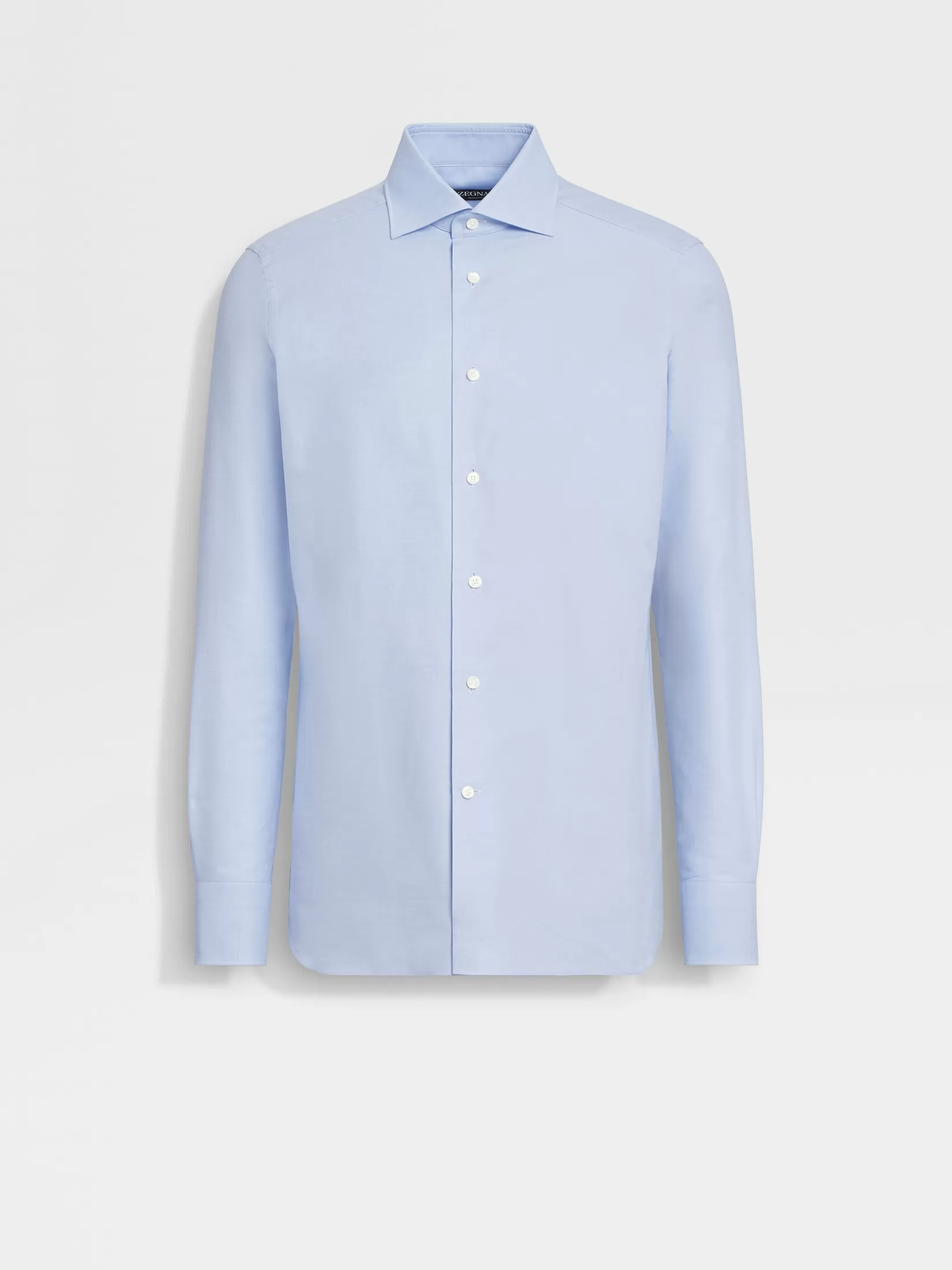 Hot ZEGNA Camisa de Algodón Trofeo™ Color Azul Claro Azulclaro