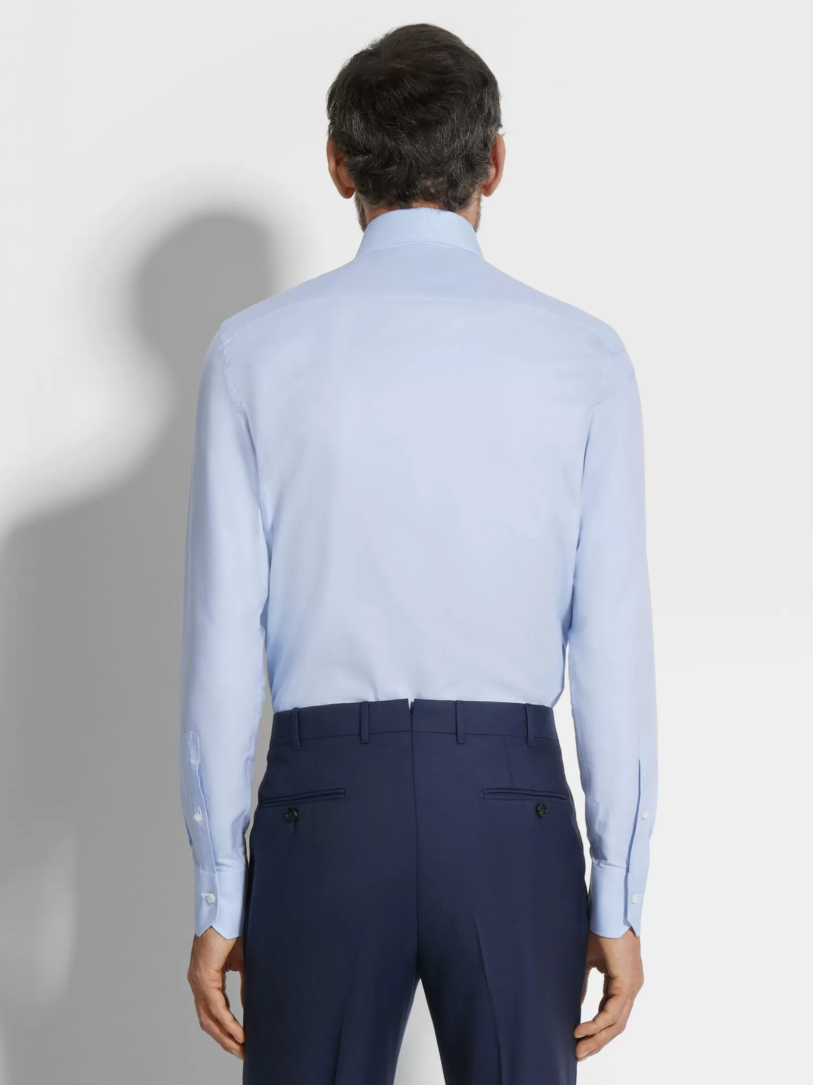 Hot ZEGNA Camisa de Algodón Trofeo™ Color Azul Claro Azulclaro