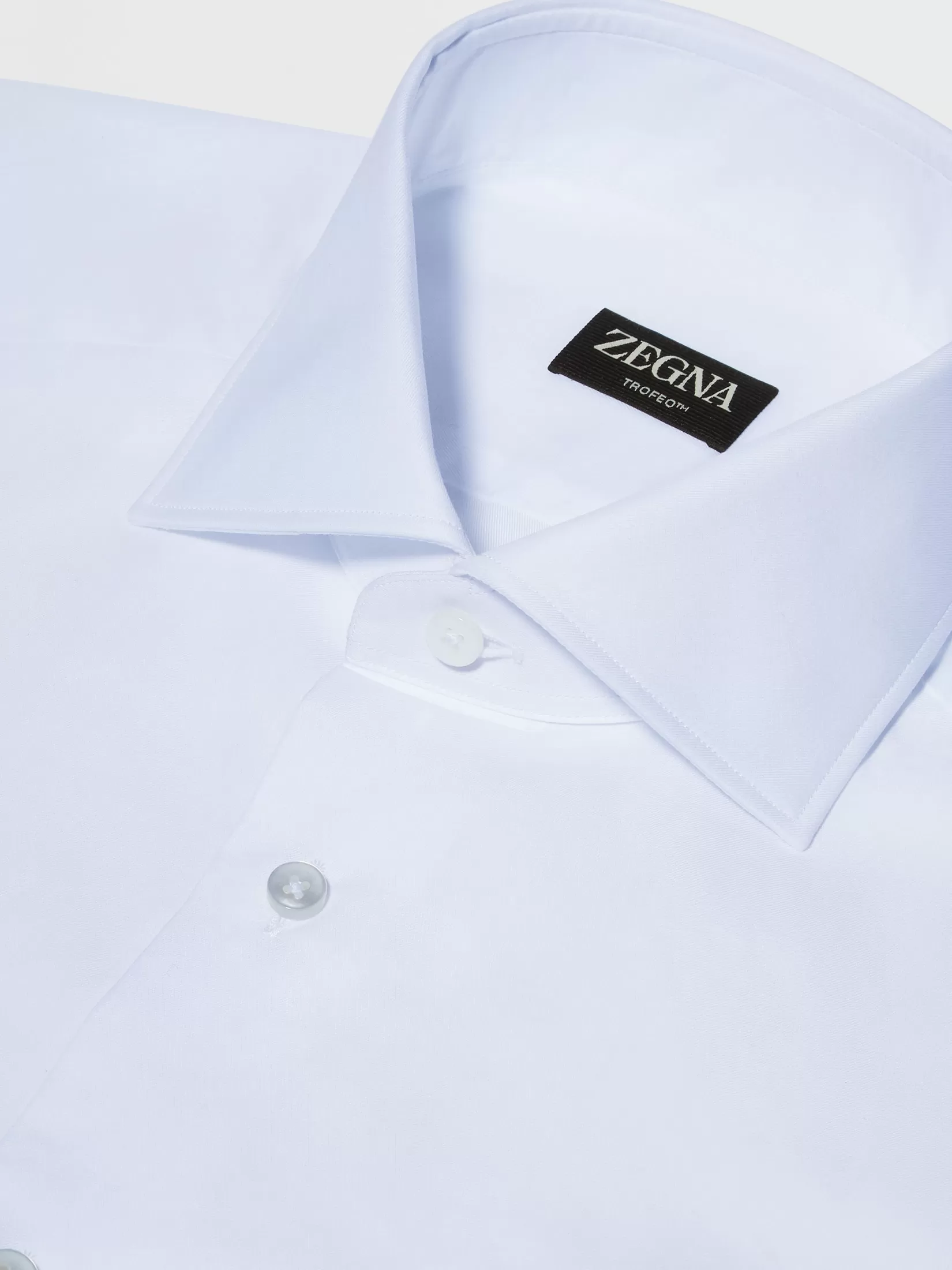 Fashion ZEGNA Camisa de Algodón Trofeo™ Color Blanco