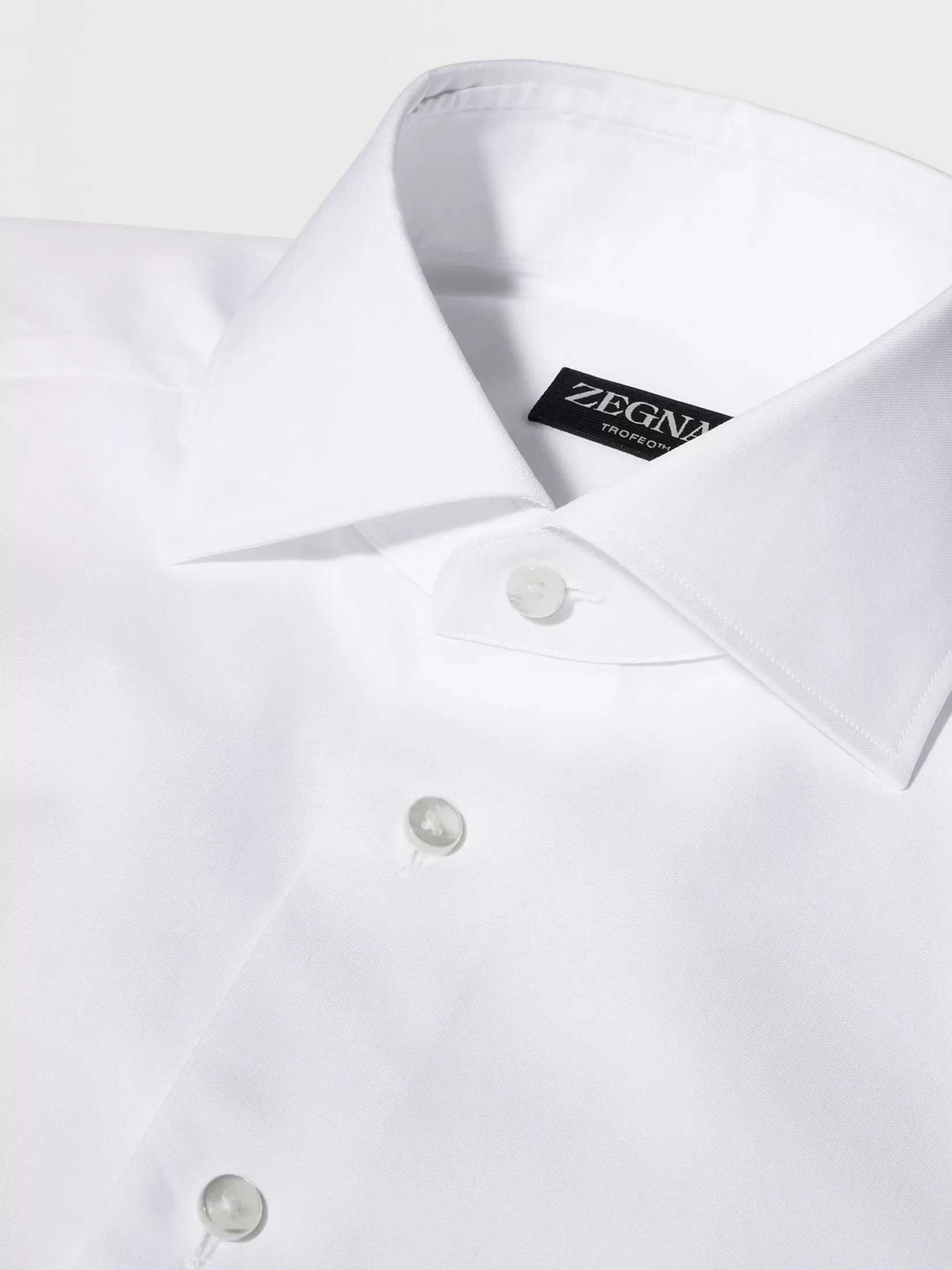 Outlet ZEGNA Camisa de Algodón Trofeo™ Color Blanco