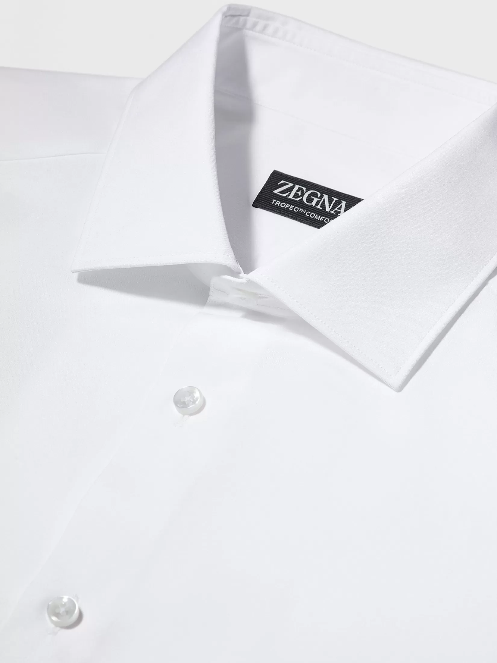 Hot ZEGNA Camisa de Algodón Trofeo™ Comfort Color Blanco