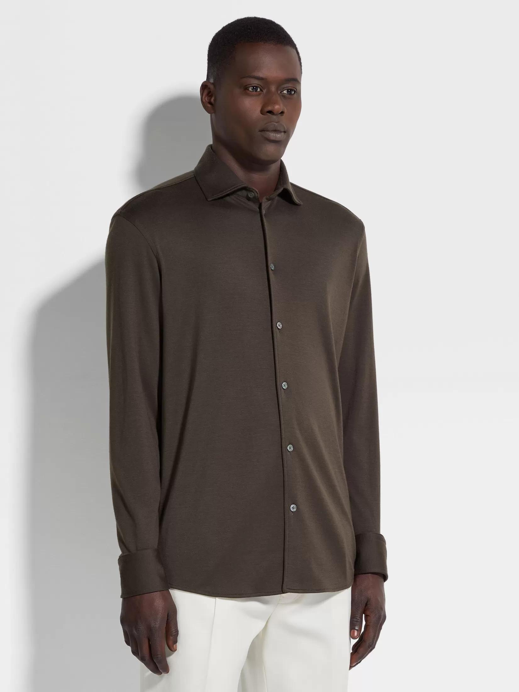 camisa_de_cachemira_y_seda_3-1.webp Online ZEGNA Camisa de Cachemira y Seda Marrónoscuro