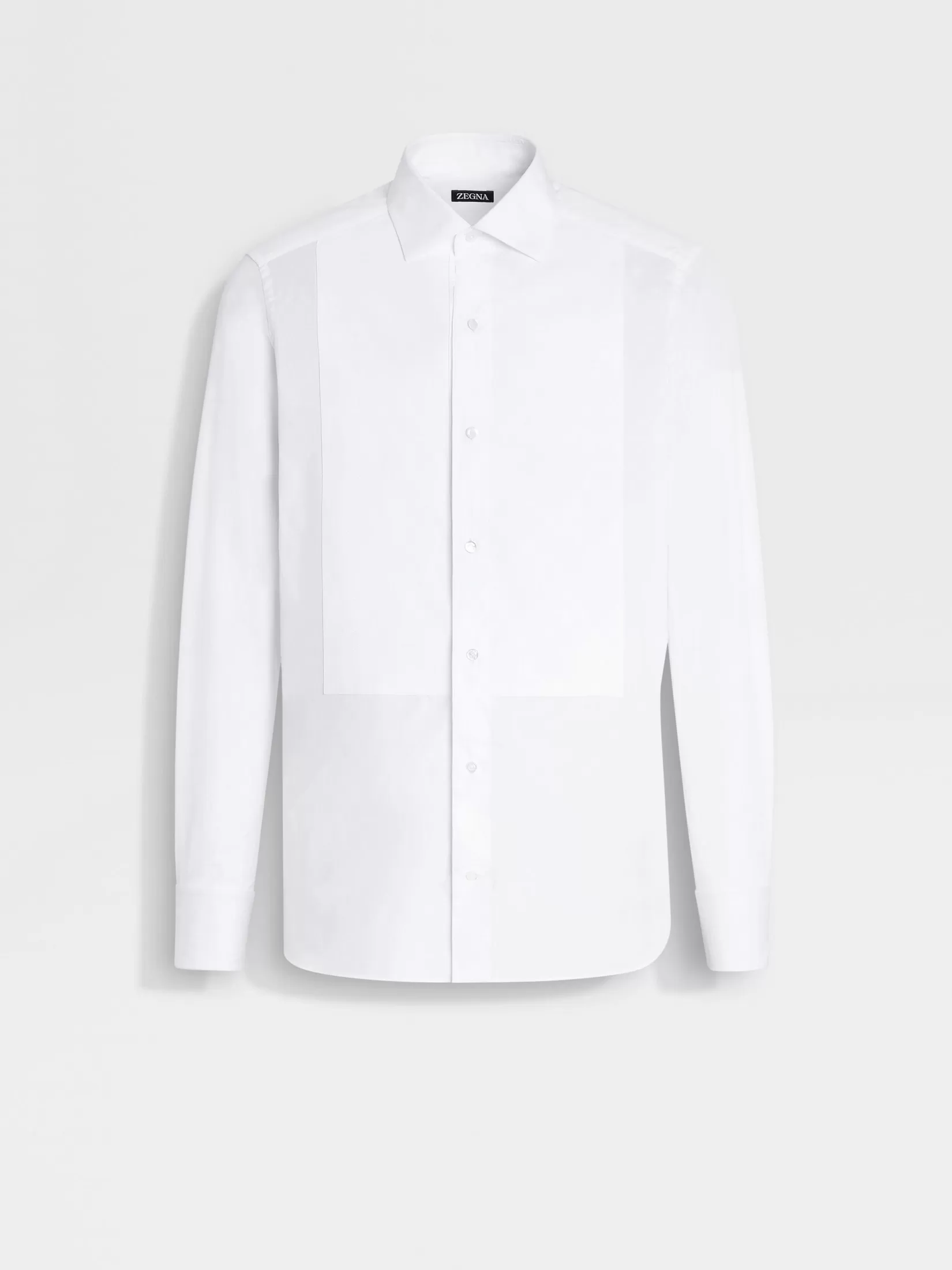 Store ZEGNA Camisa de Esmoquin en Algodón Blanco Óptico Blancoóptico