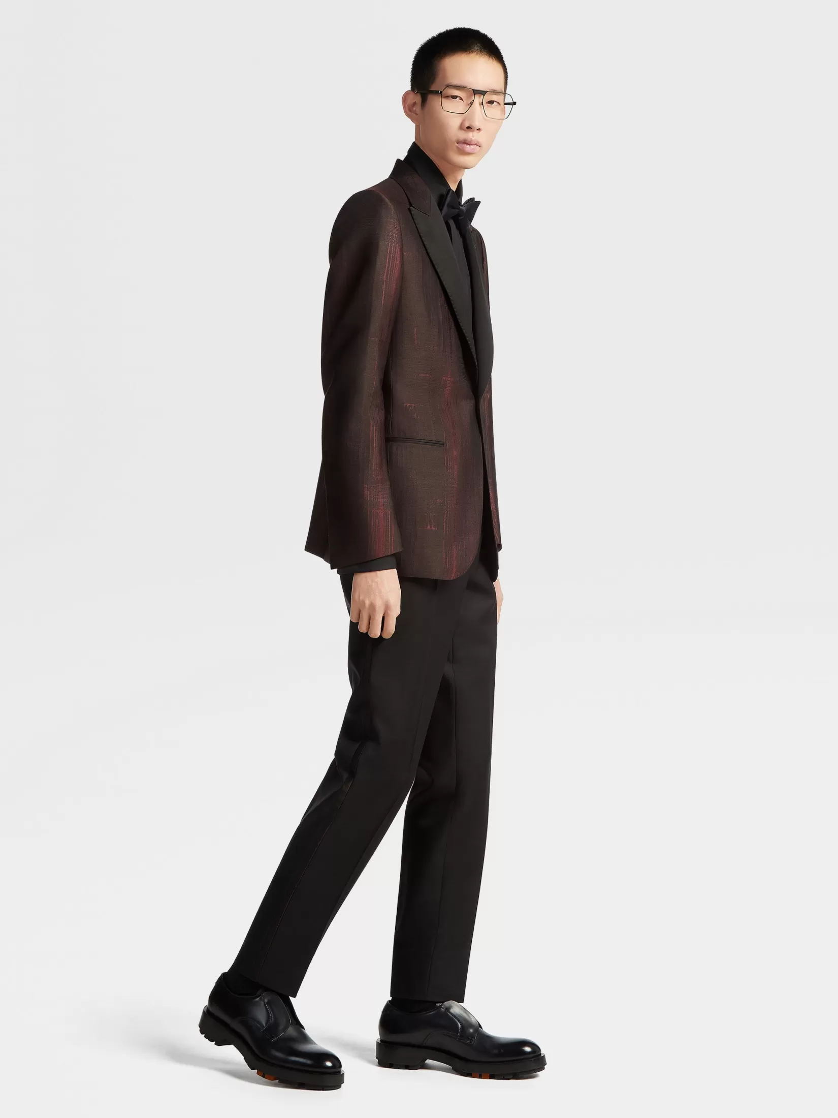 Hot ZEGNA Camisa de Fiesta en Trofeo™ Silk Color Negro