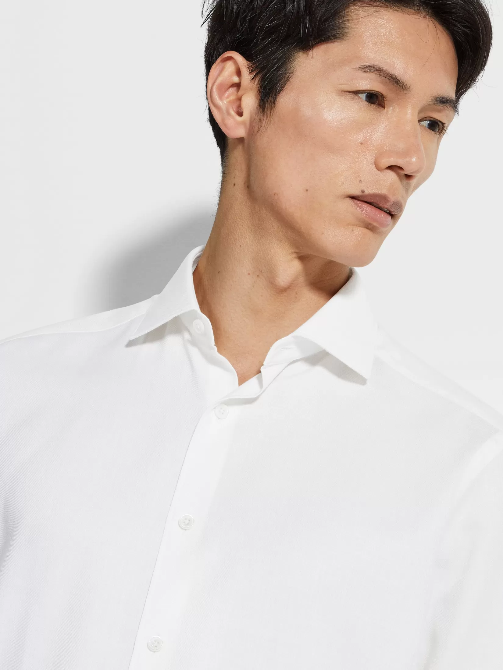 Shop ZEGNA Camisa en Cashco Blanco