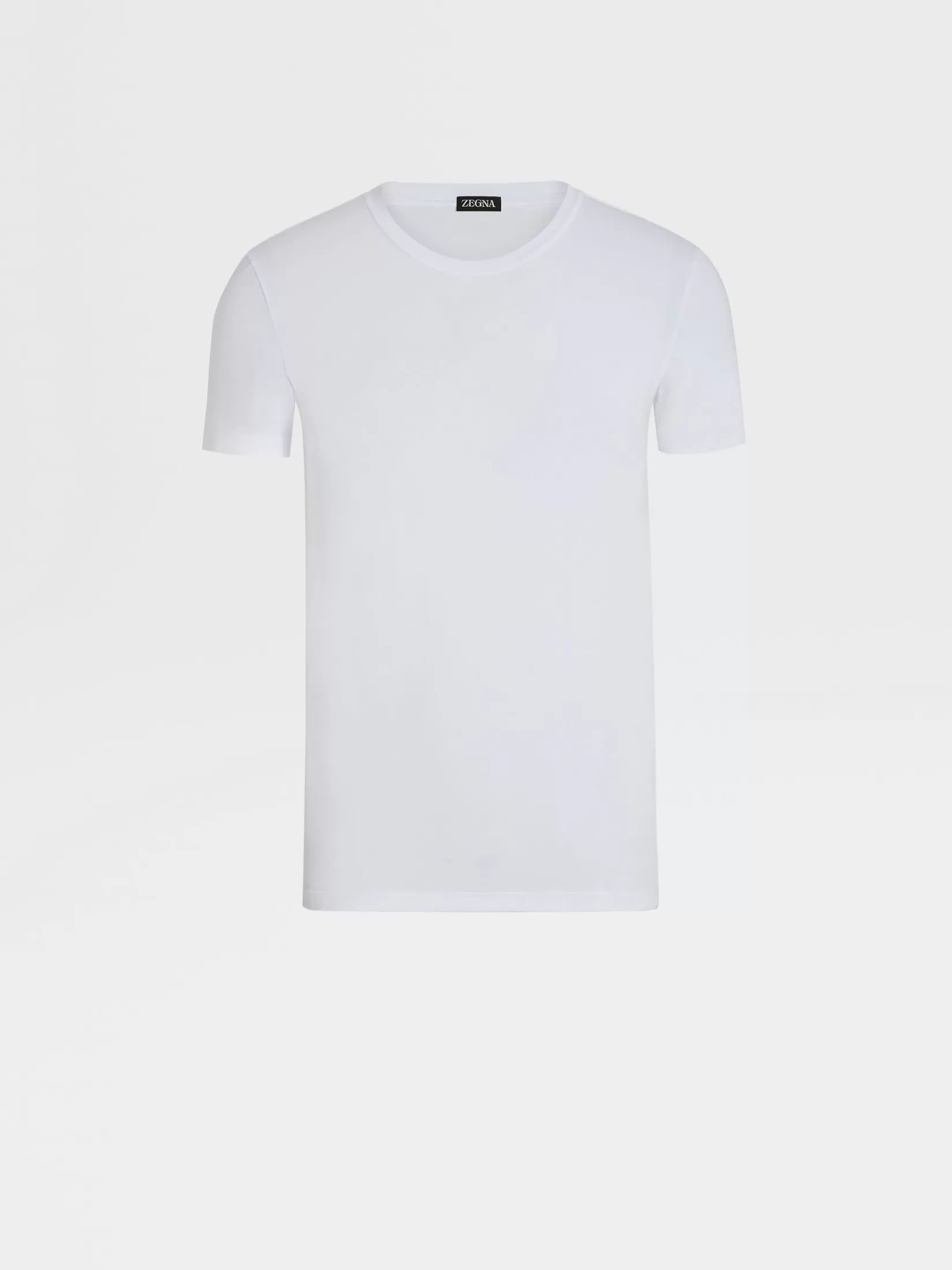 Flash Sale ZEGNA Camiseta de Algodón Elástico Color Blanco