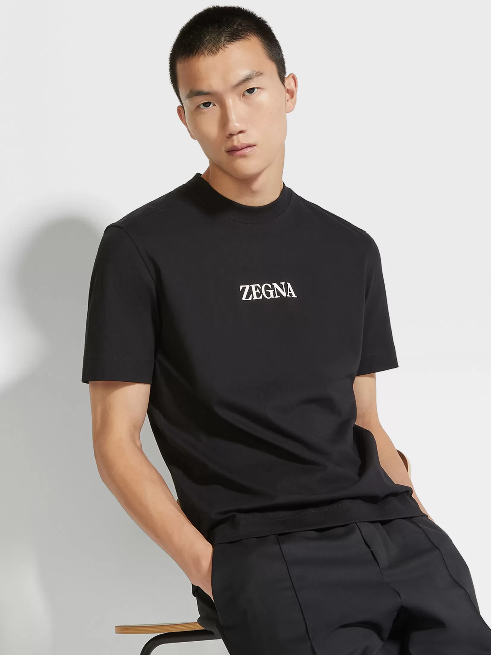 Best ZEGNA Camiseta en Algodón #UseTheExisting™ Color Negro