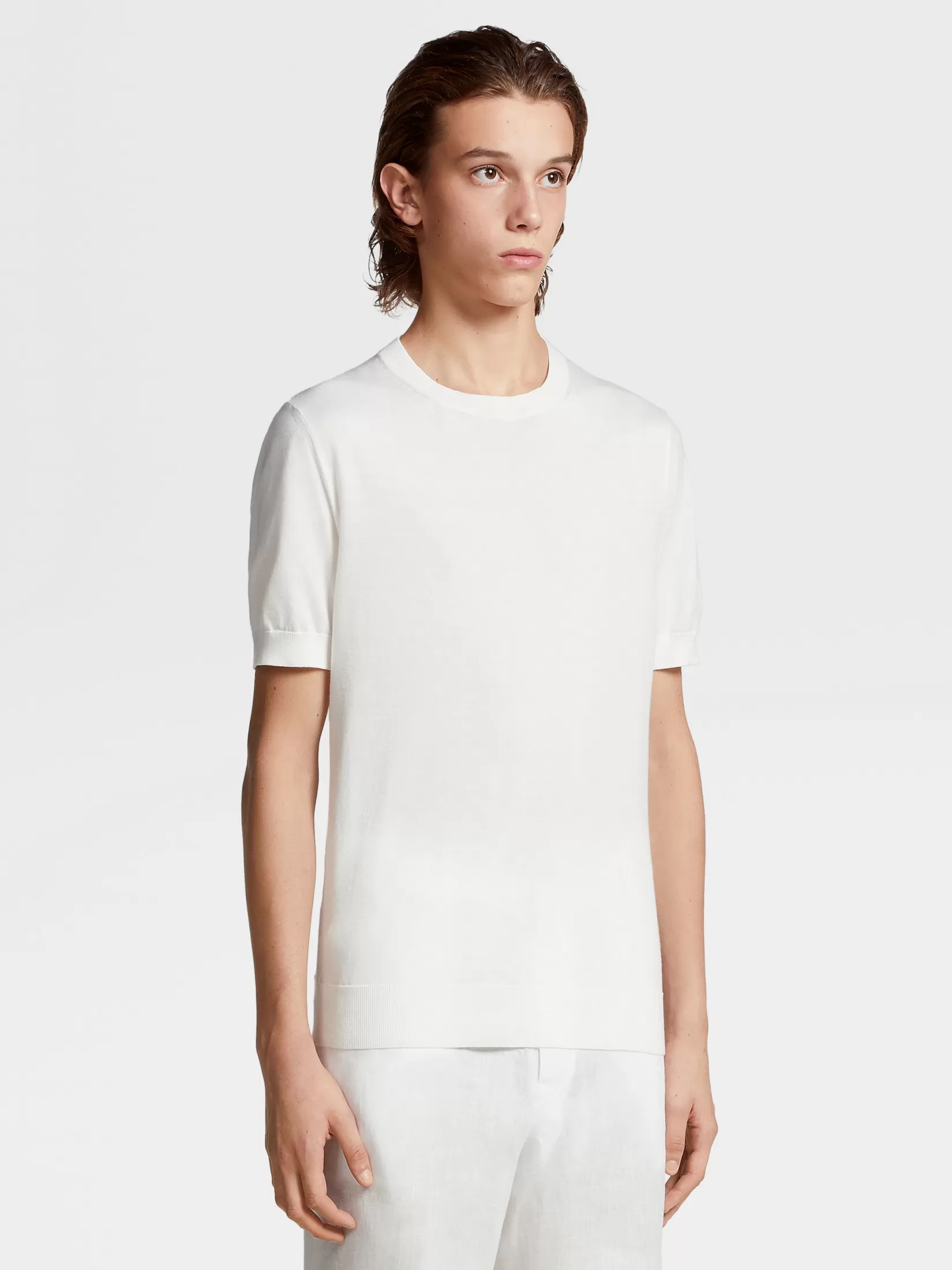 Best ZEGNA Camiseta Premium Cotton Color Blanco