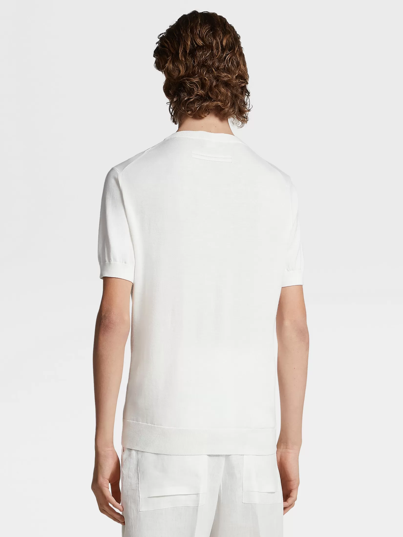 Best ZEGNA Camiseta Premium Cotton Color Blanco