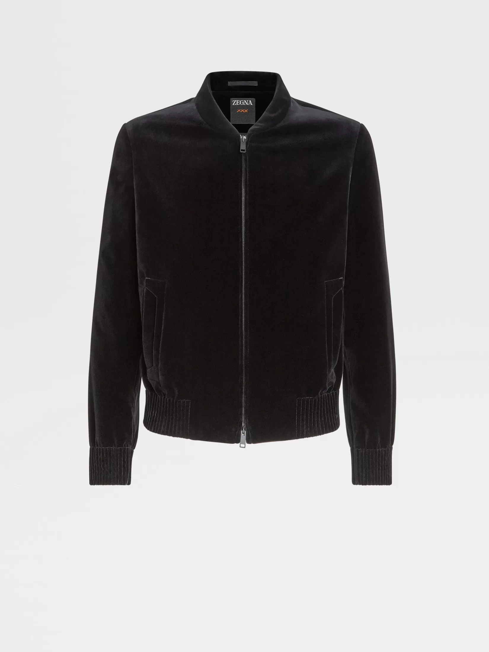 Cheap ZEGNA Chaqueta Bomber de Fiesta en Algodón Color Negro