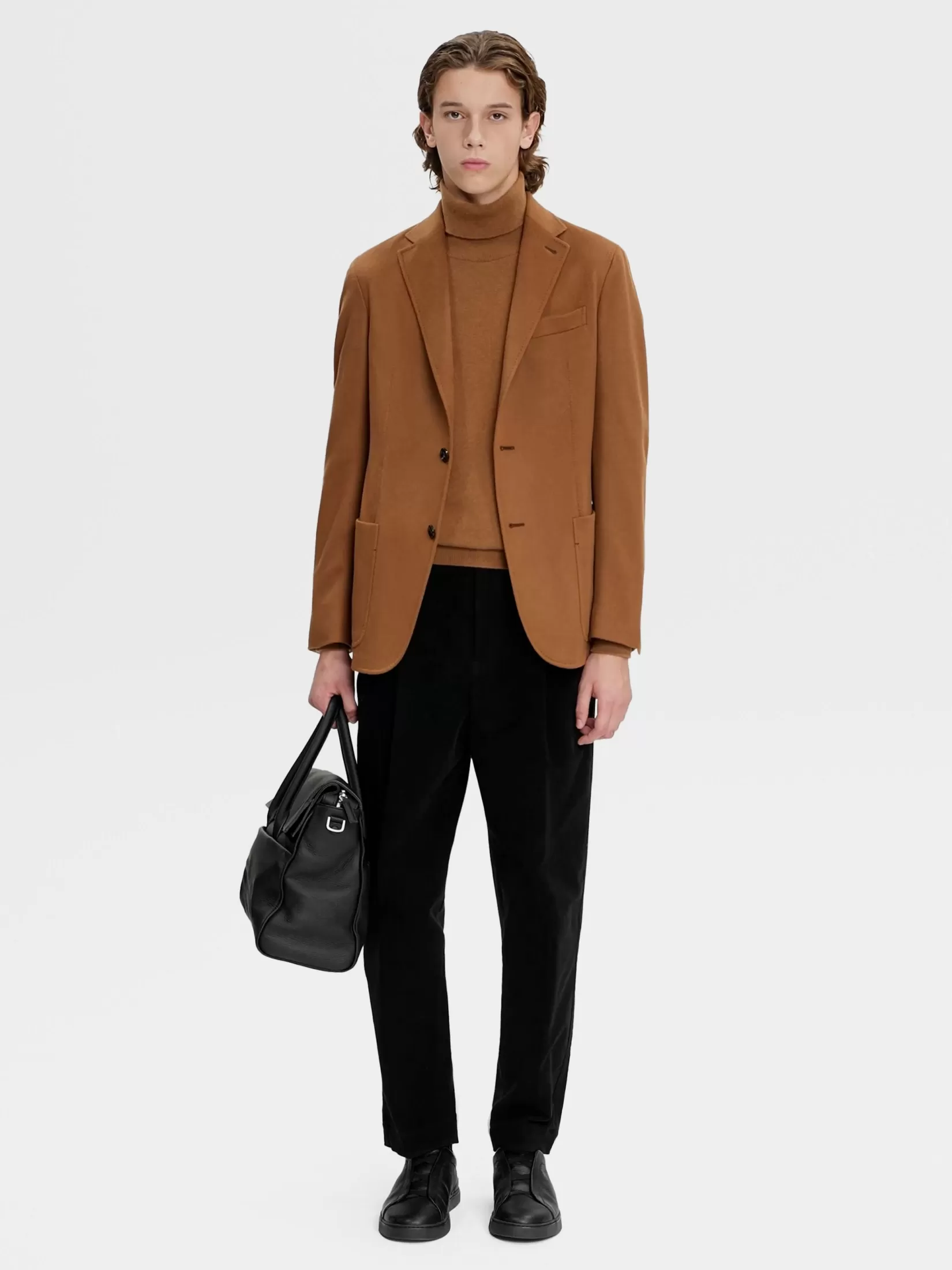 Flash Sale ZEGNA Chaqueta Camisera en Oasi Cashmere Color Foliage Oscuro Foliageoscuro