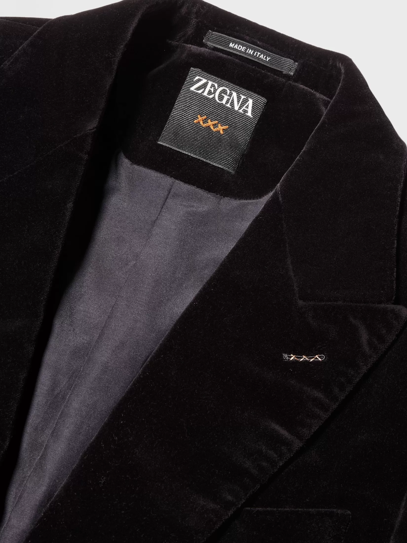 Cheap ZEGNA Chaqueta de Fiesta en Algodón Color Negro