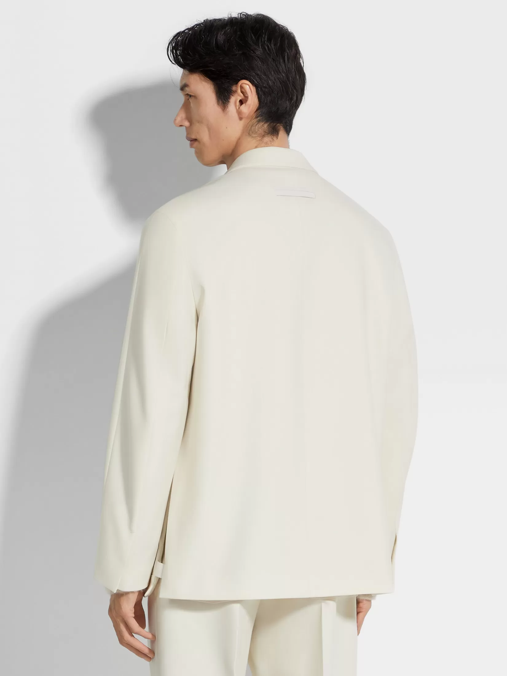 Cheap ZEGNA Chaqueta de Lana Color Blanco