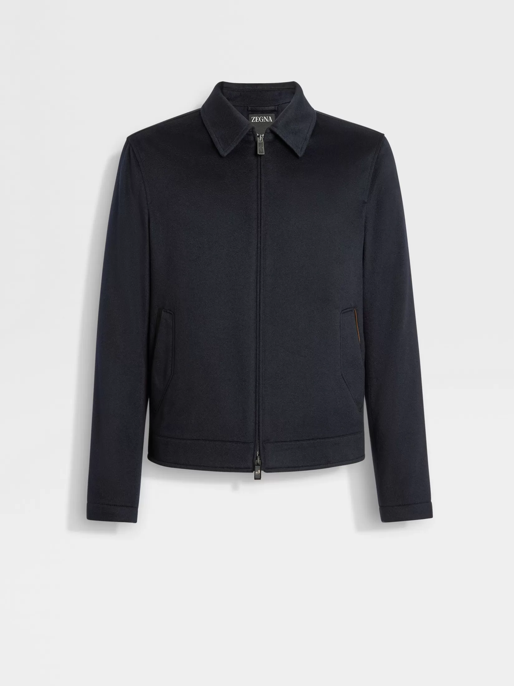 Shop ZEGNA Chaqueta Fina en Oasi Cashmere Elements Azulmarino