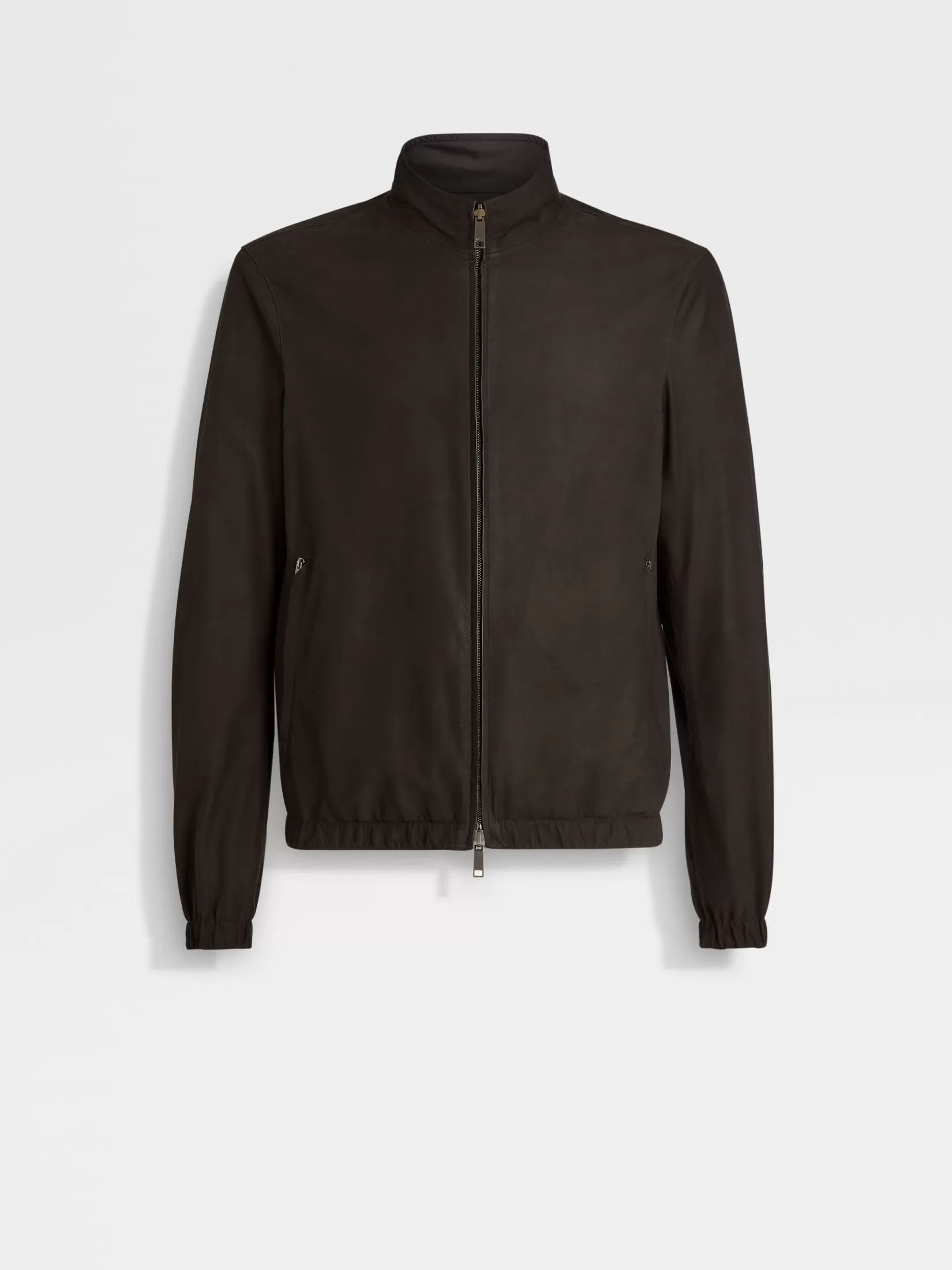 Cheap ZEGNA Chaqueta Fina Reversible de Nobuk Marrónoscuro