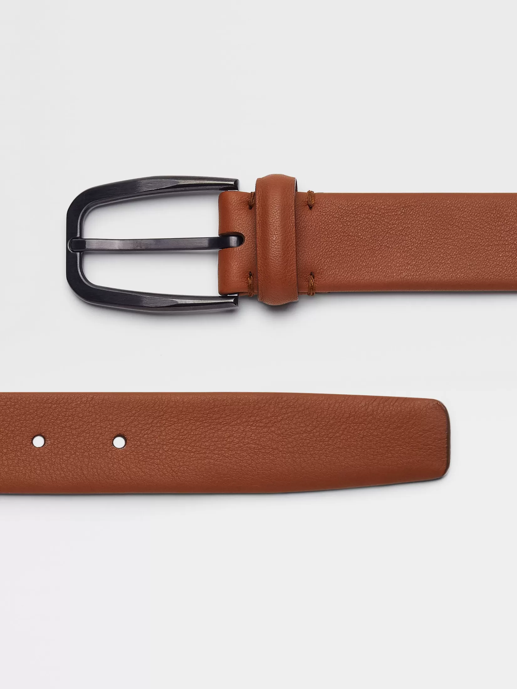 New ZEGNA Cinturón de Piel Color Foliage