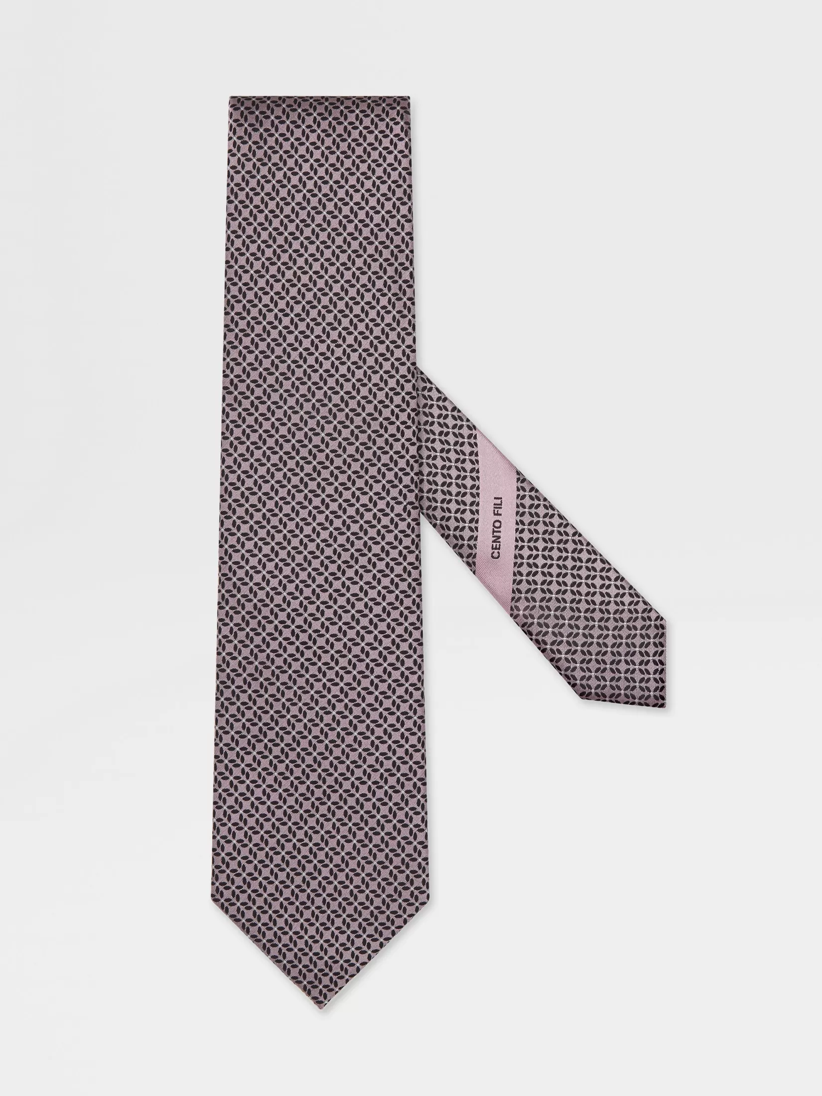 Online ZEGNA Corbata de Seda CENTO FILI Color Rosa