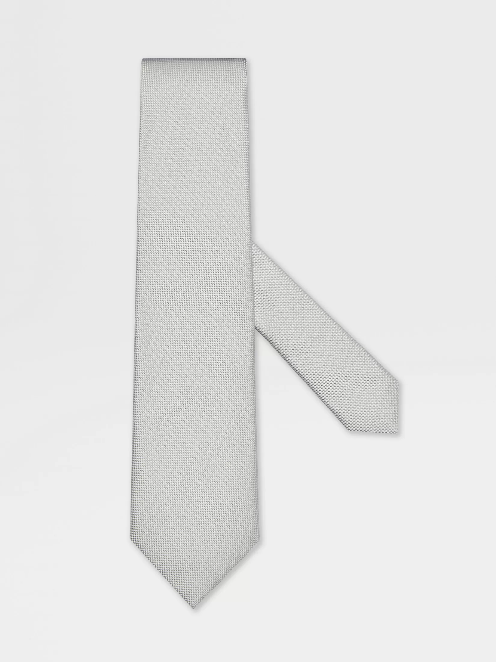 Store ZEGNA Corbata de Seda Gris Claro Grisclaro