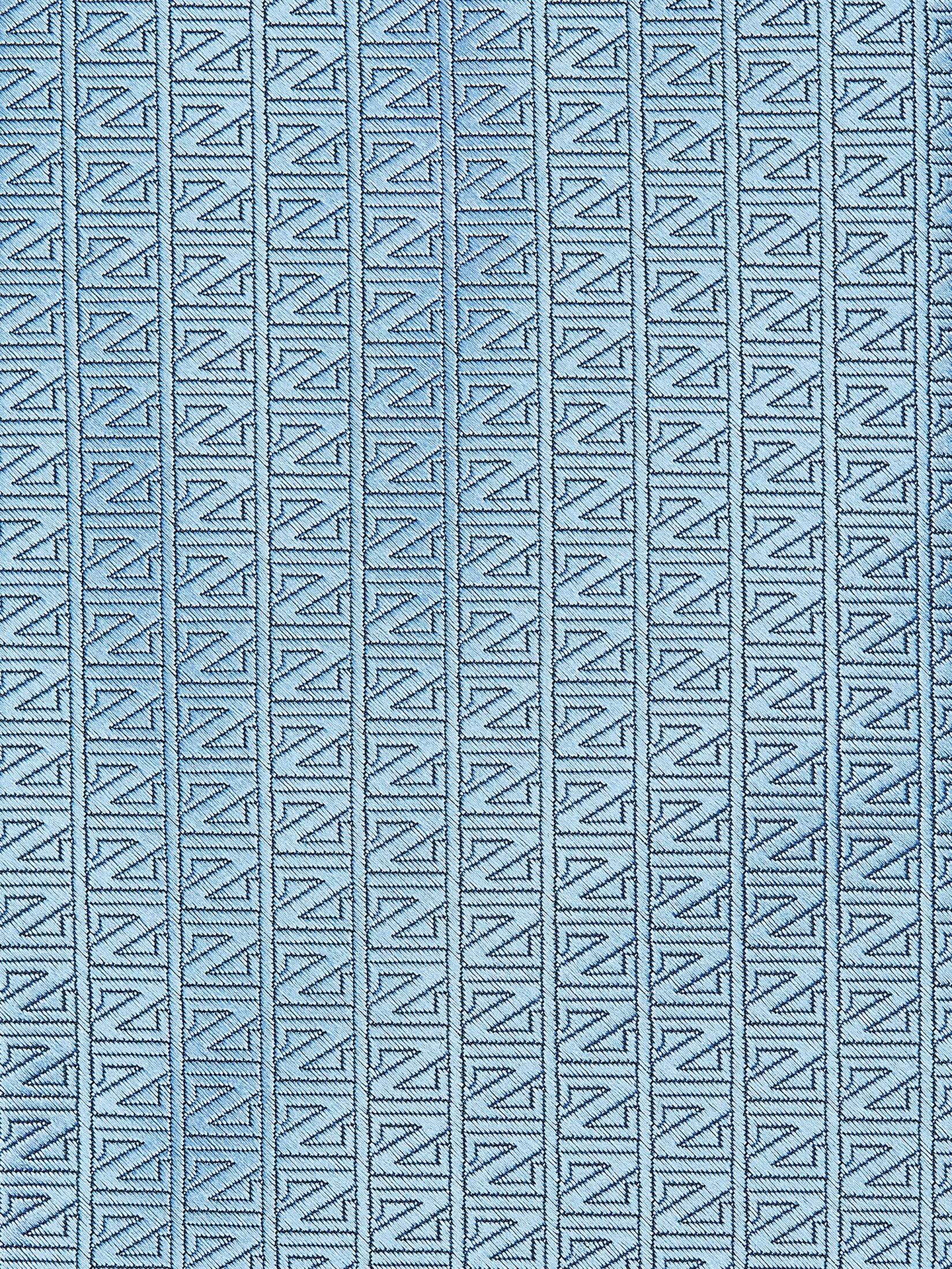 Sale ZEGNA Corbata en Natural Silk Color Azul Claro Azulclaro