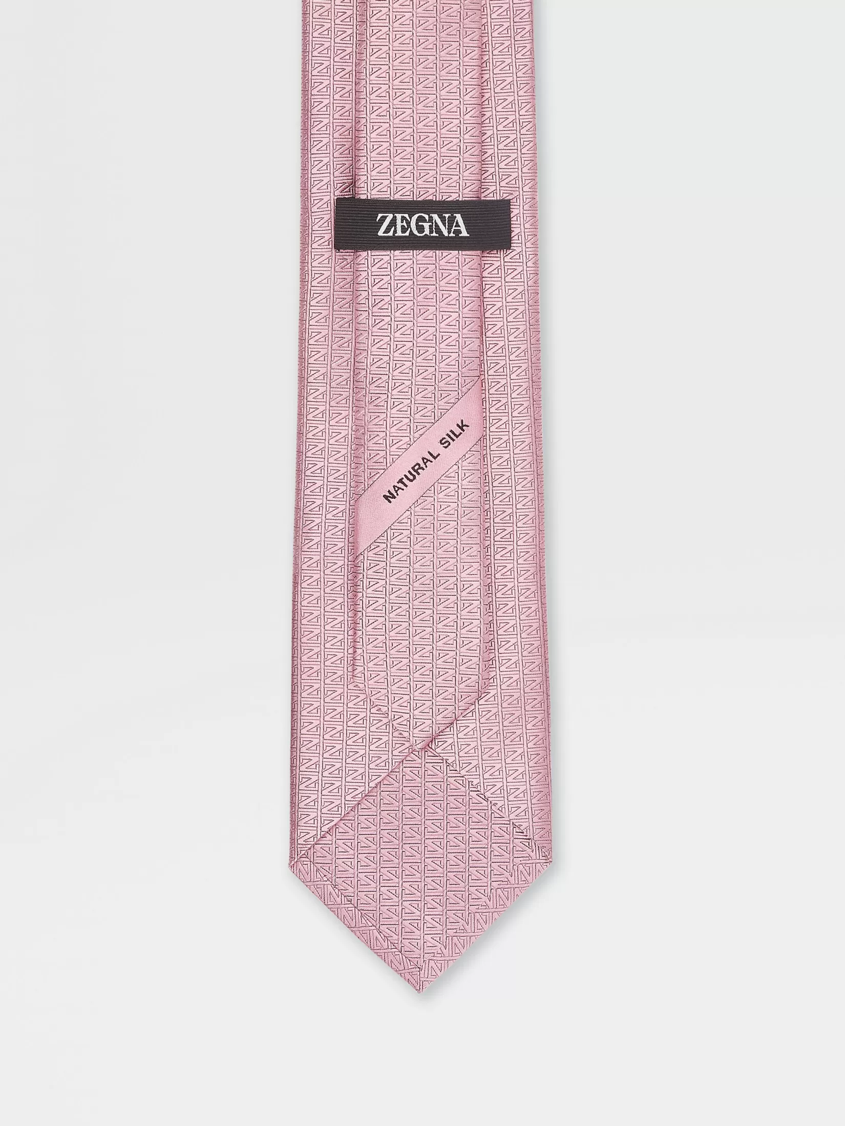 Best ZEGNA Corbata en Natural Silk Color Rosa