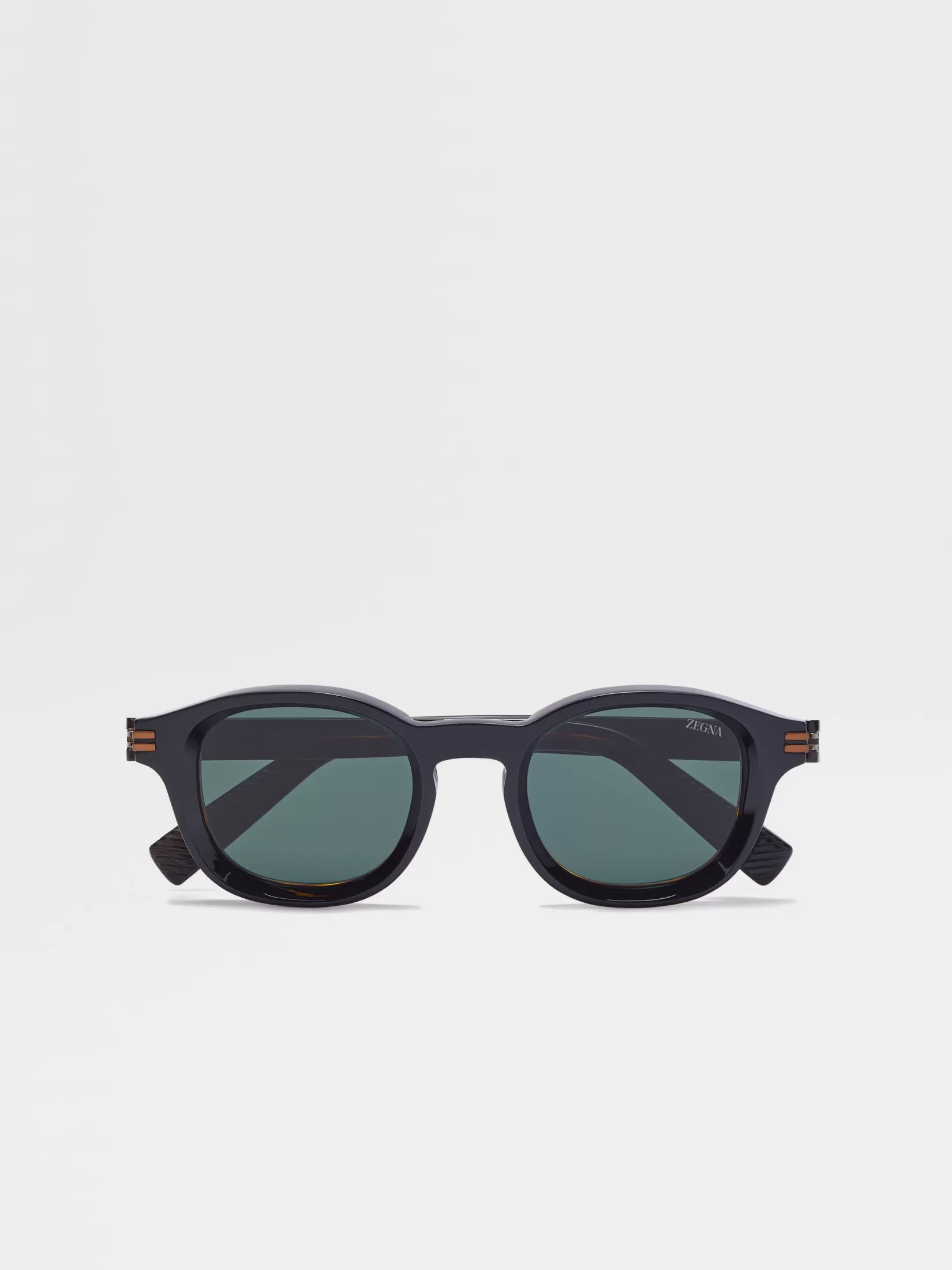 Clearance ZEGNA Gafas de Sol Aurora I en Acetato Color Negro y Habana Negro/Habana