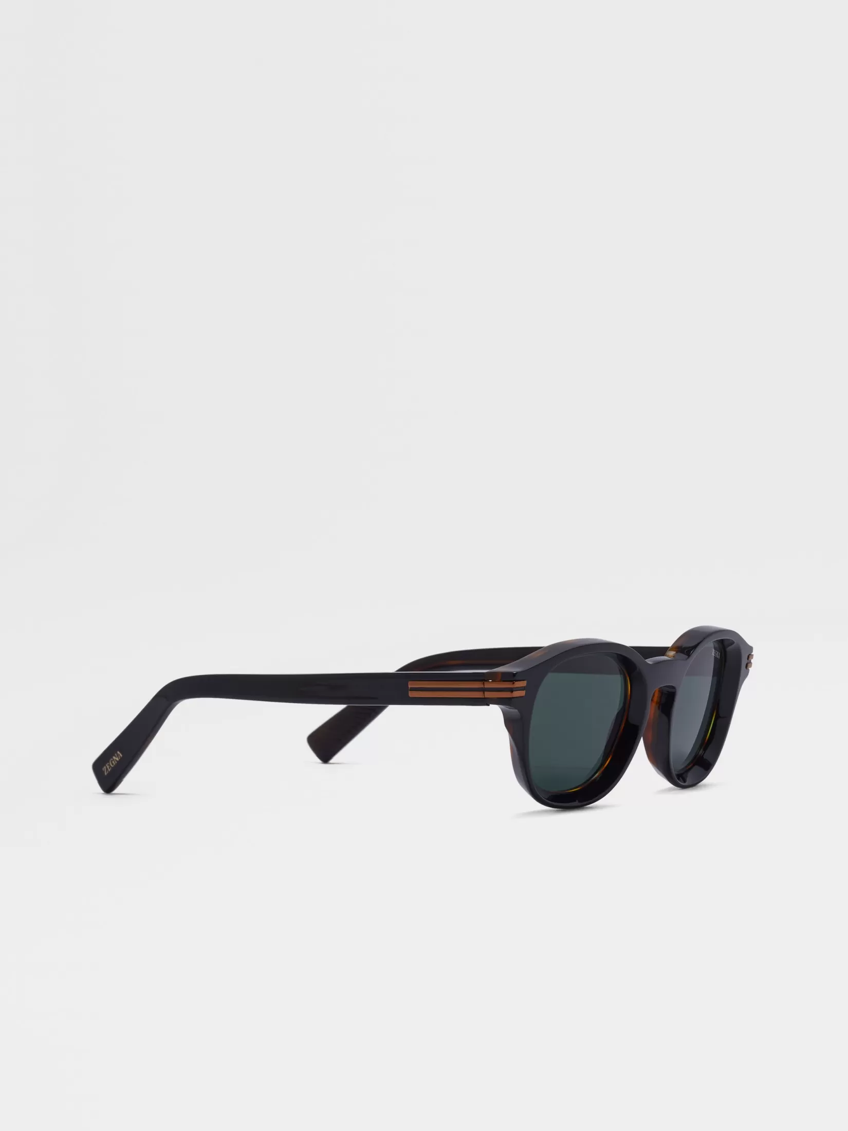 Clearance ZEGNA Gafas de Sol Aurora I en Acetato Color Negro y Habana Negro/Habana