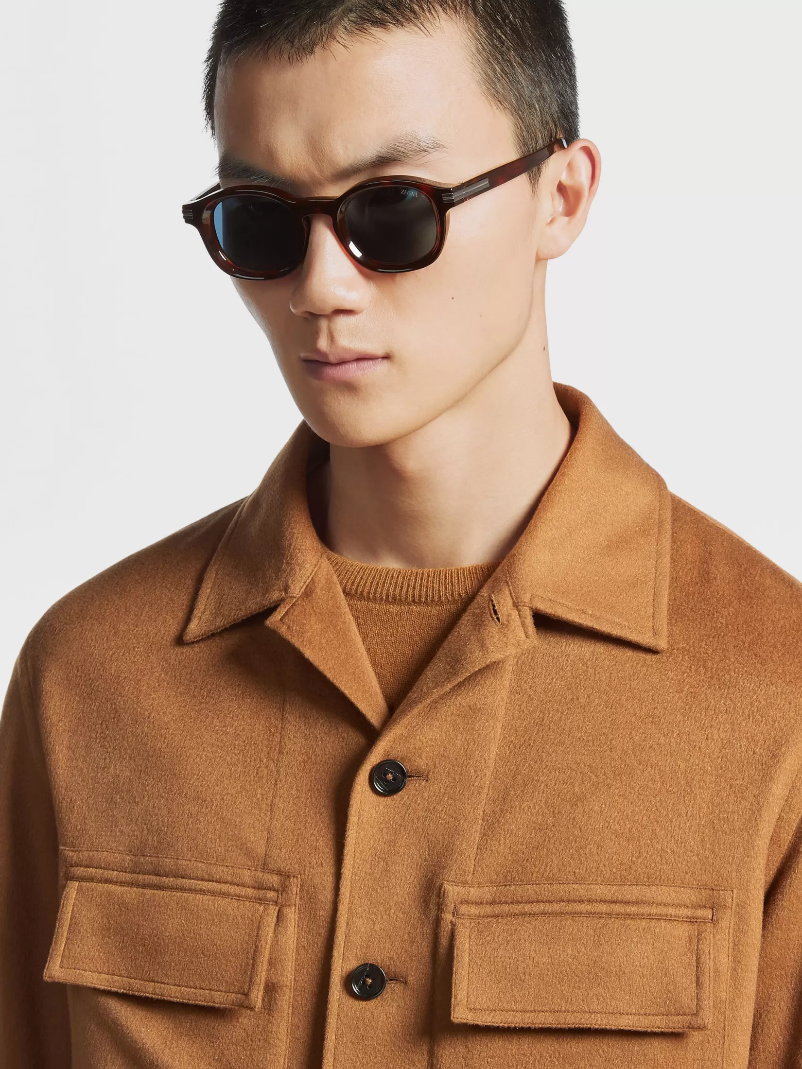 Cheap ZEGNA Gafas de Sol Aurora I en Acetato Habana Rojo Habanarojo