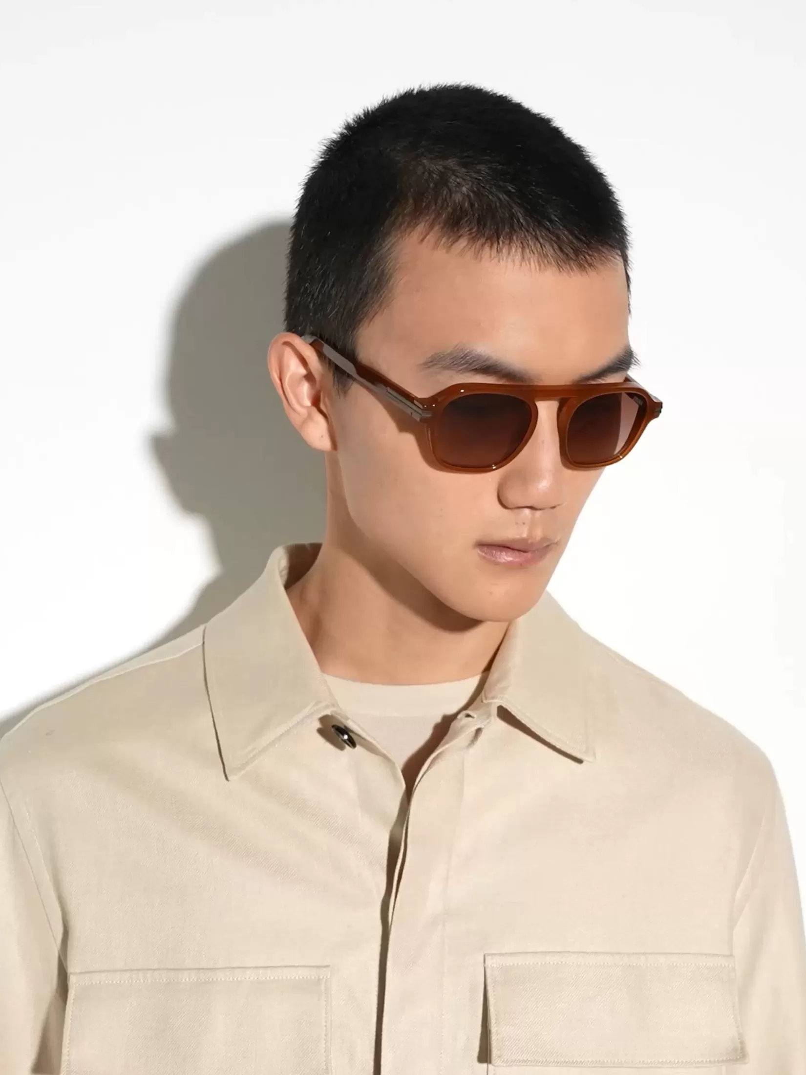 Best ZEGNA Gafas de Sol Aurora II en Acetato Color Foliage