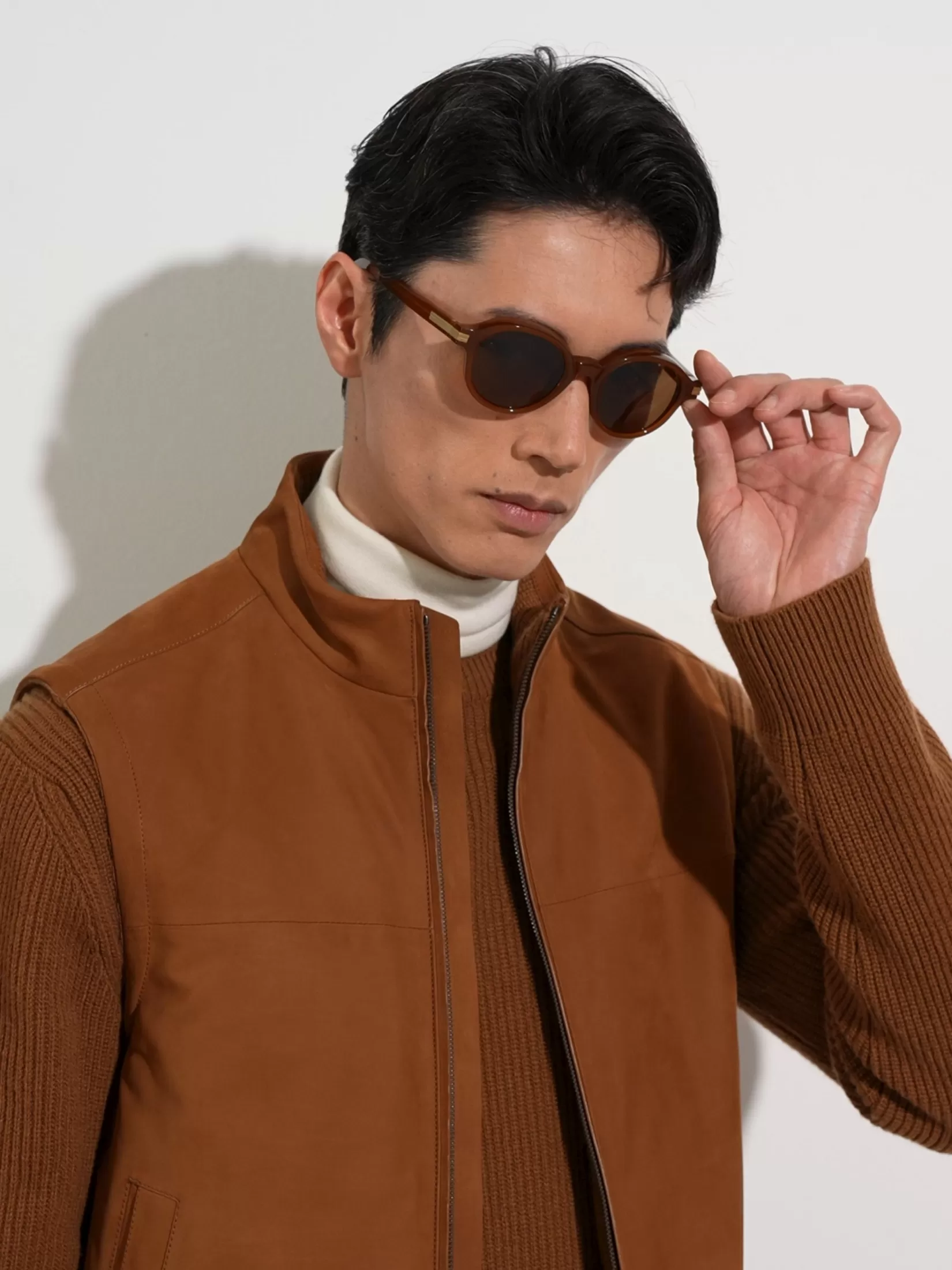 Cheap ZEGNA Gafas de Sol en Acetato Color Foliage Blanquecino Foliageblanquecino