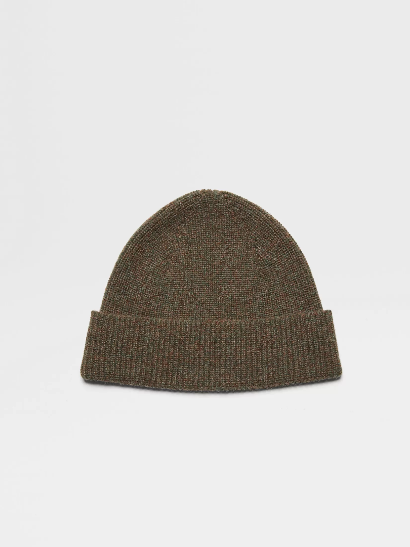 Store ZEGNA Gorro en Oasi Cashmere Color Verde Militar Jaspeado Verdemilitarjaspeado