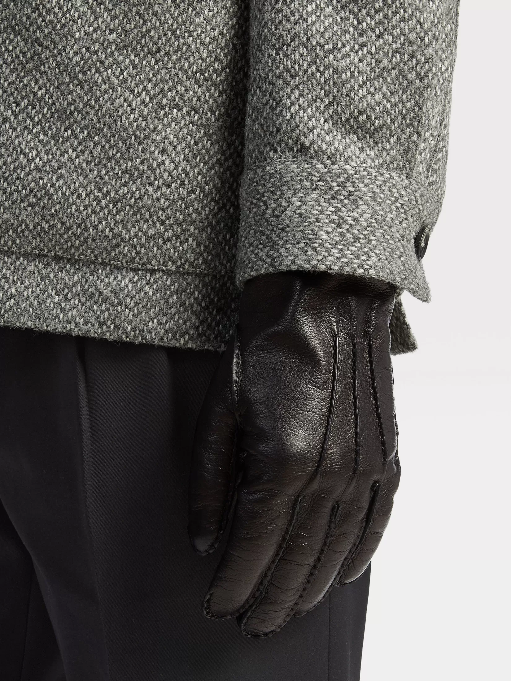 Outlet ZEGNA Guantes de Piel Color Negro