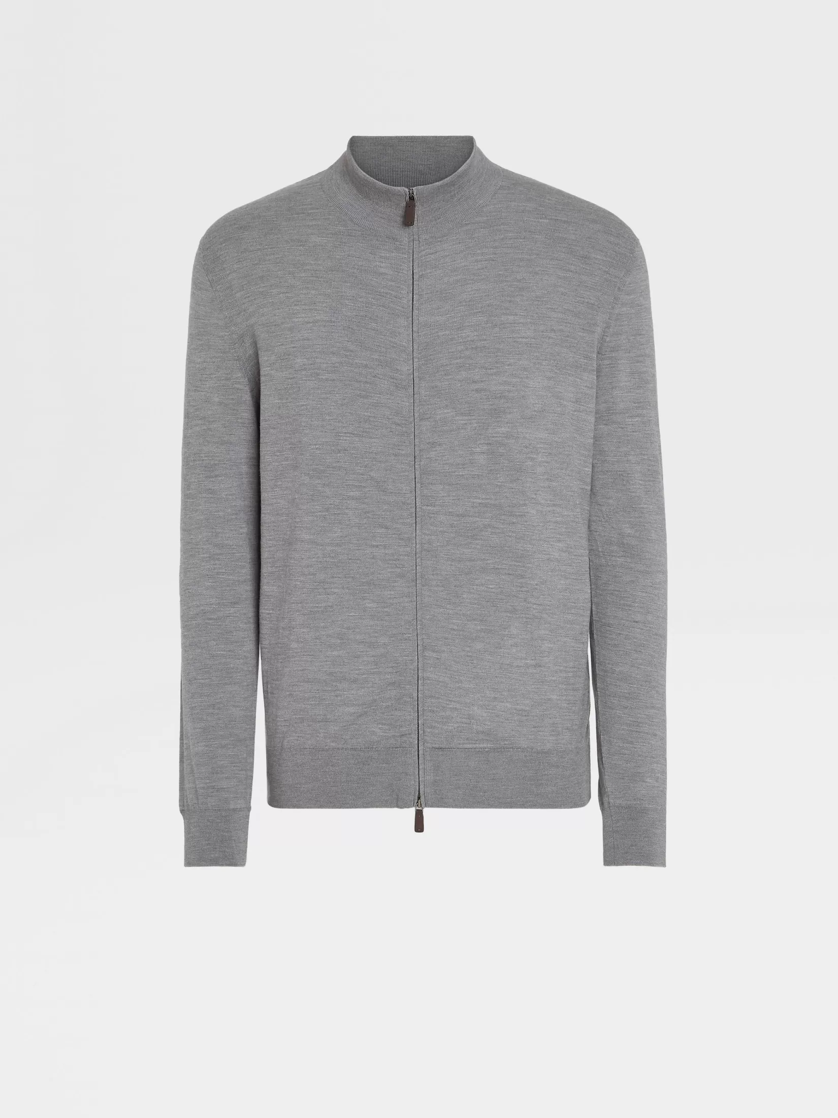 Best Sale ZEGNA Jersey de Cremallera Completa en Lana 12milmil12 Gris Oscuro GrisOscuro