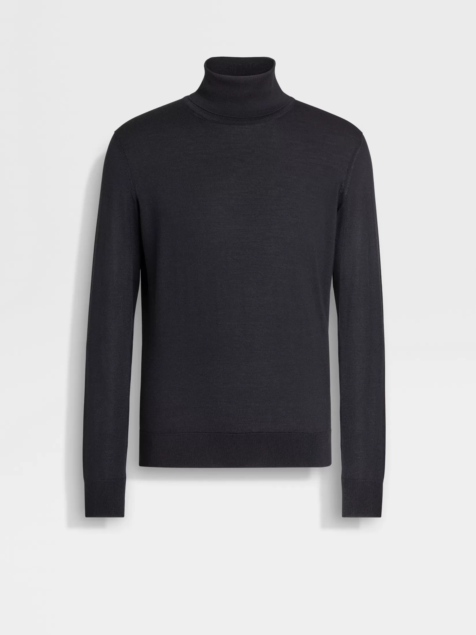 Best Sale ZEGNA Jersey de Cuello Vuelto en Cashseta Azul Marino Mixto Azulmarinomixto