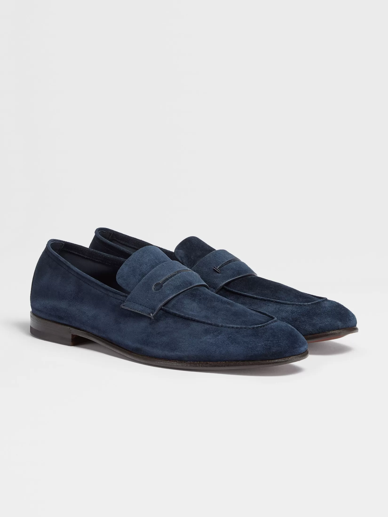 Cheap ZEGNA Mocasines L'Asola en Ante Color Azul Marino Azulmarino