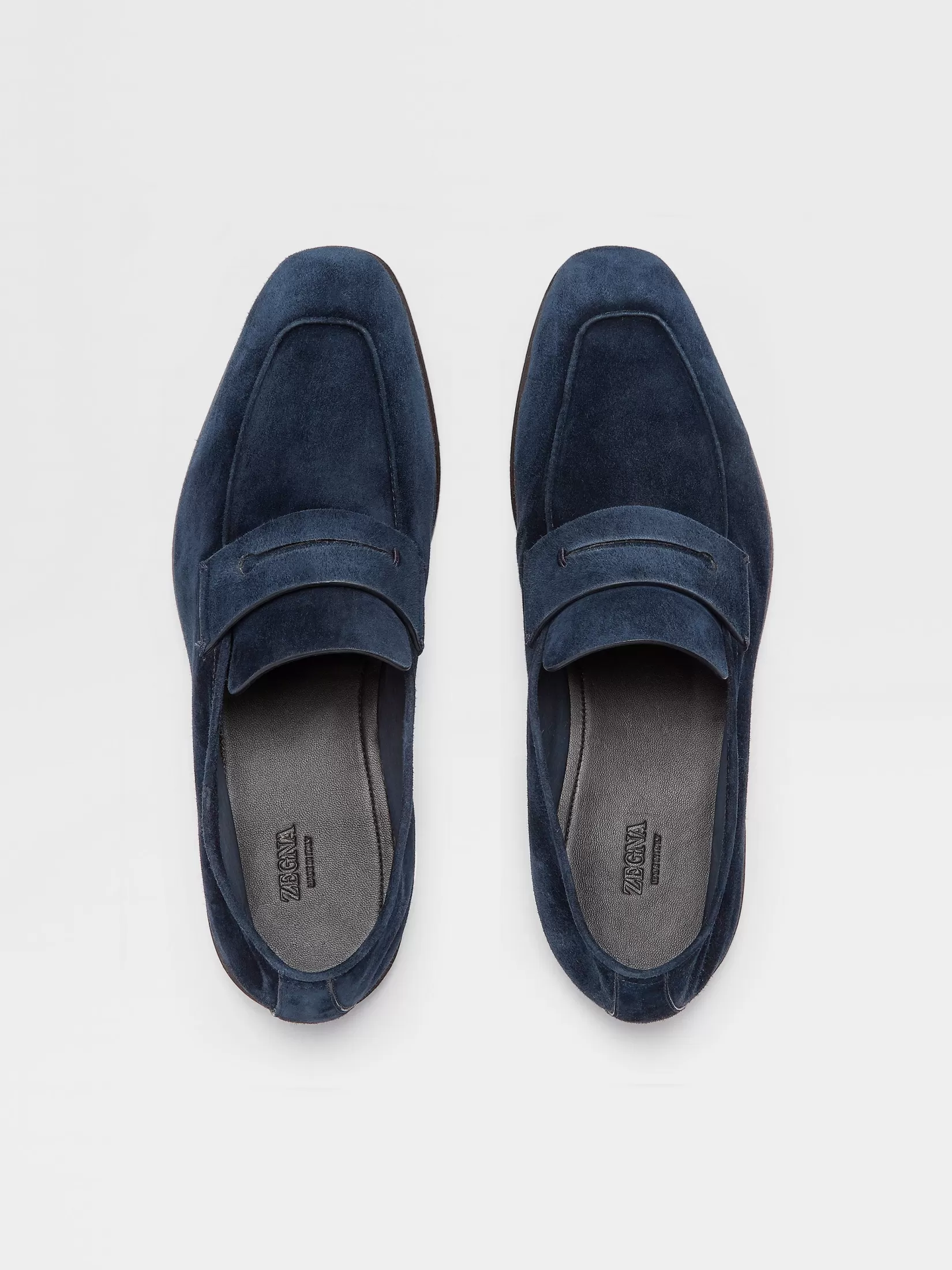 Cheap ZEGNA Mocasines L'Asola en Ante Color Azul Marino Azulmarino