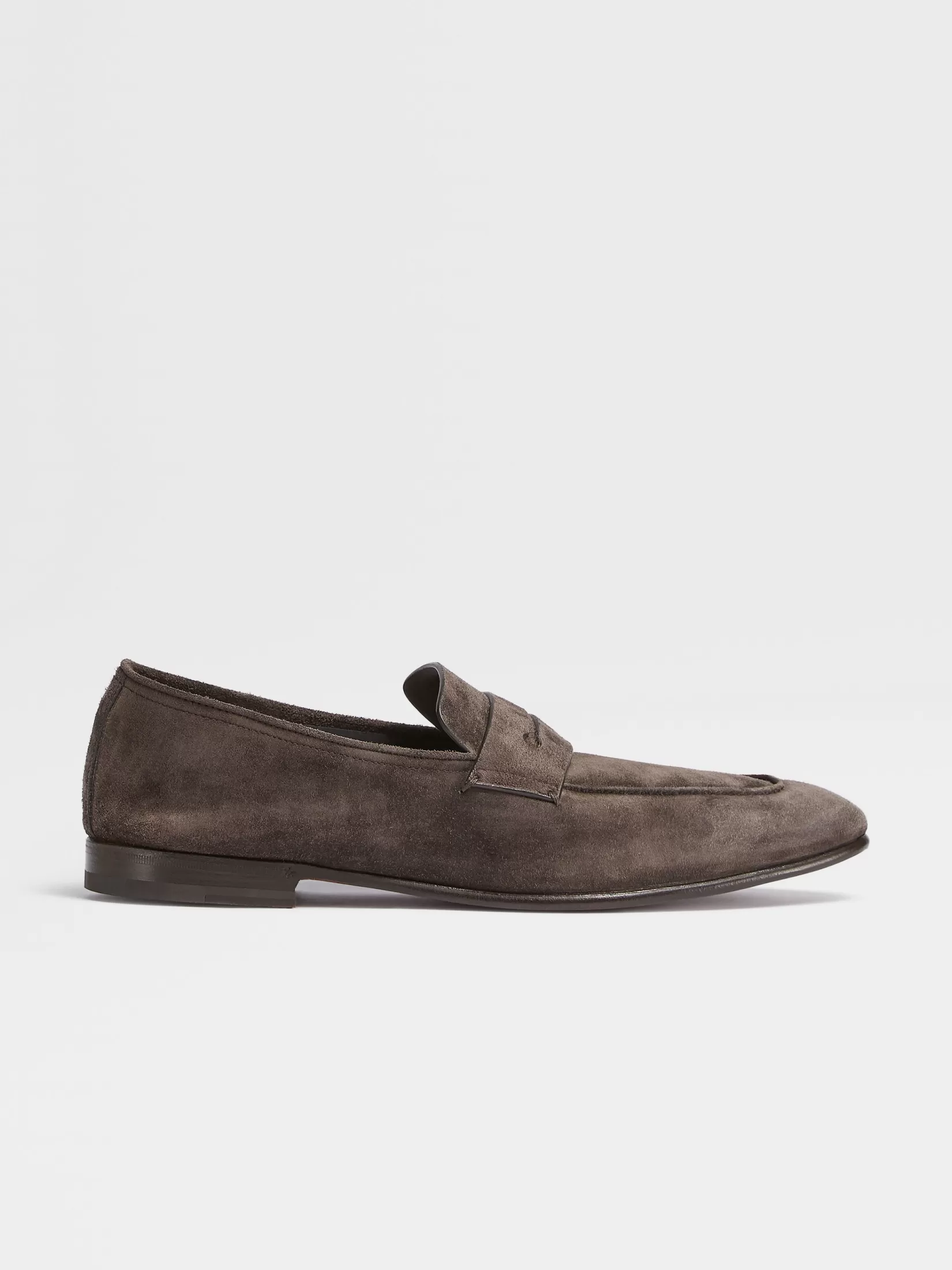 Cheap ZEGNA Mocasines L'Asola en Ante Color Marrón Oscuro Marrónoscuro