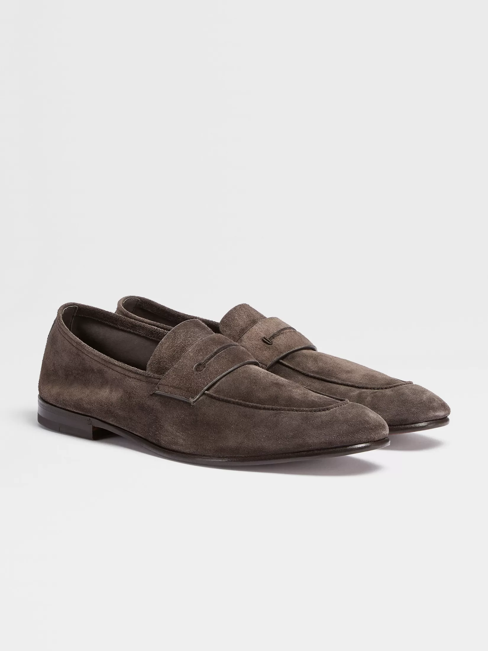 Cheap ZEGNA Mocasines L'Asola en Ante Color Marrón Oscuro Marrónoscuro
