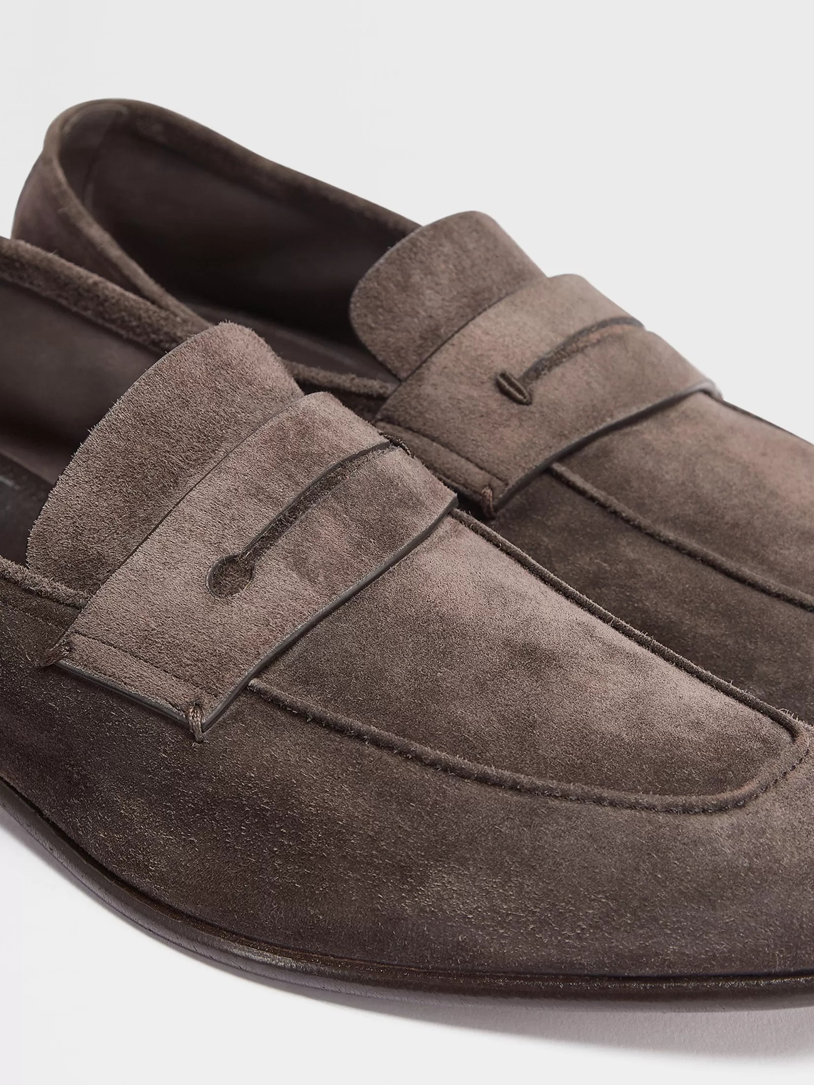 Cheap ZEGNA Mocasines L'Asola en Ante Color Marrón Oscuro Marrónoscuro