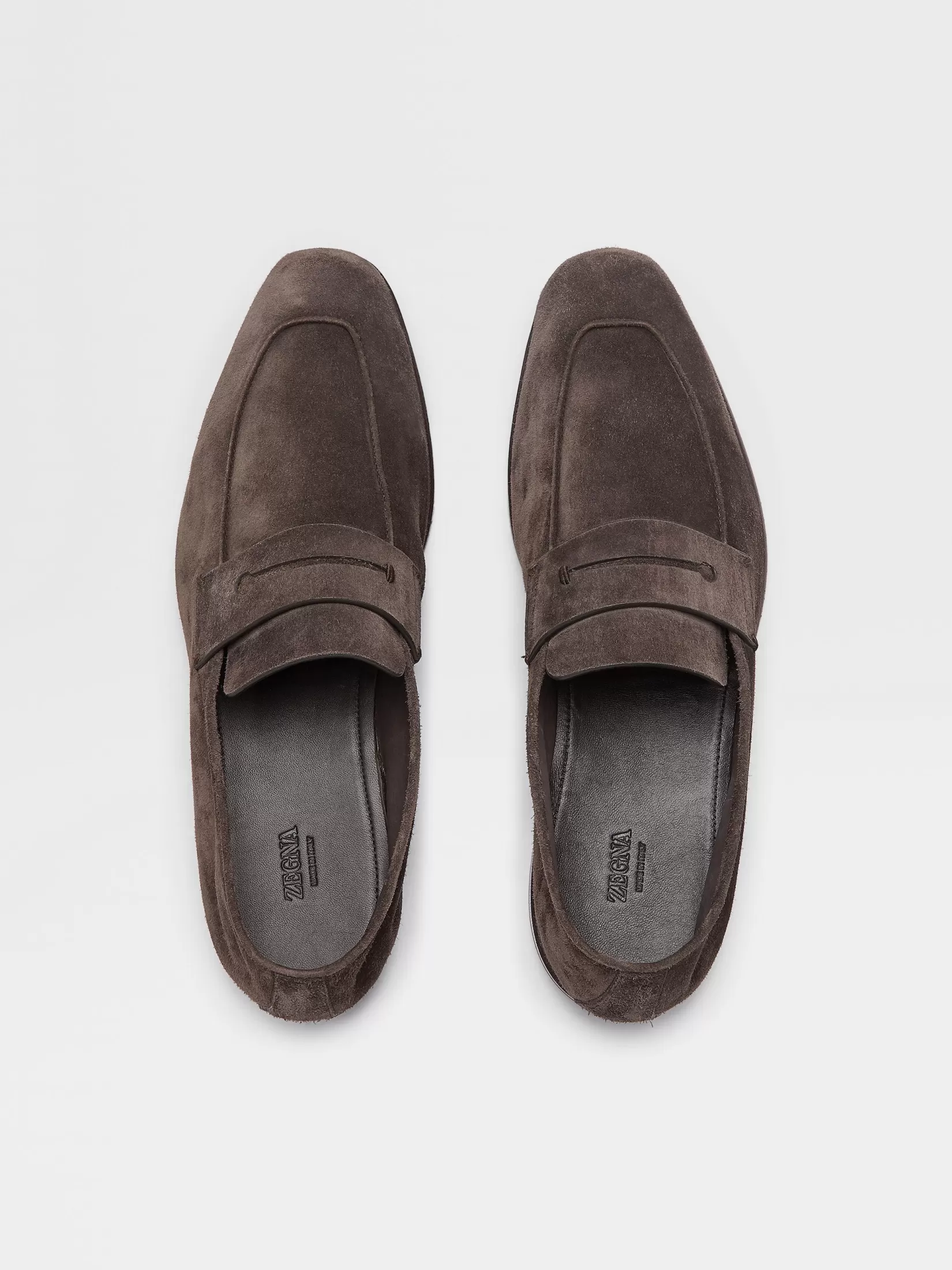 Cheap ZEGNA Mocasines L'Asola en Ante Color Marrón Oscuro Marrónoscuro