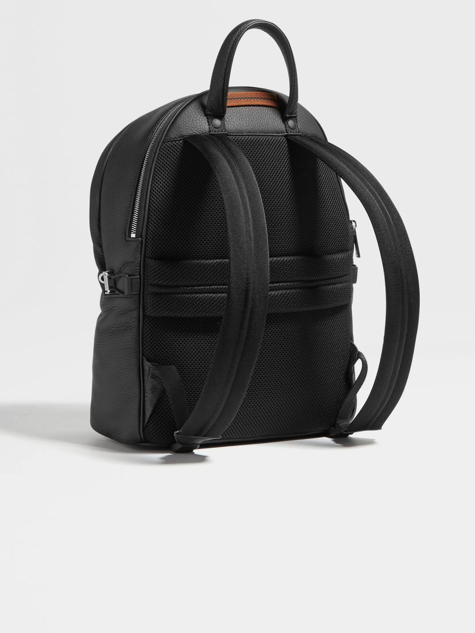 Sale ZEGNA Mochila Hoodie en Piel de Ciervo Color Negro