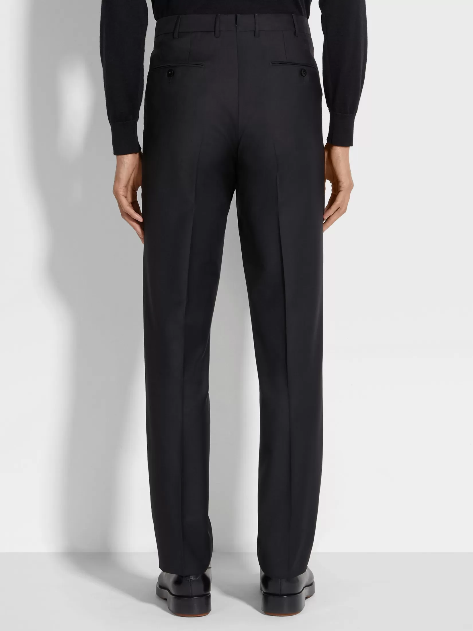 Outlet ZEGNA Pantalones de Lana Trofeo™ Color Negro