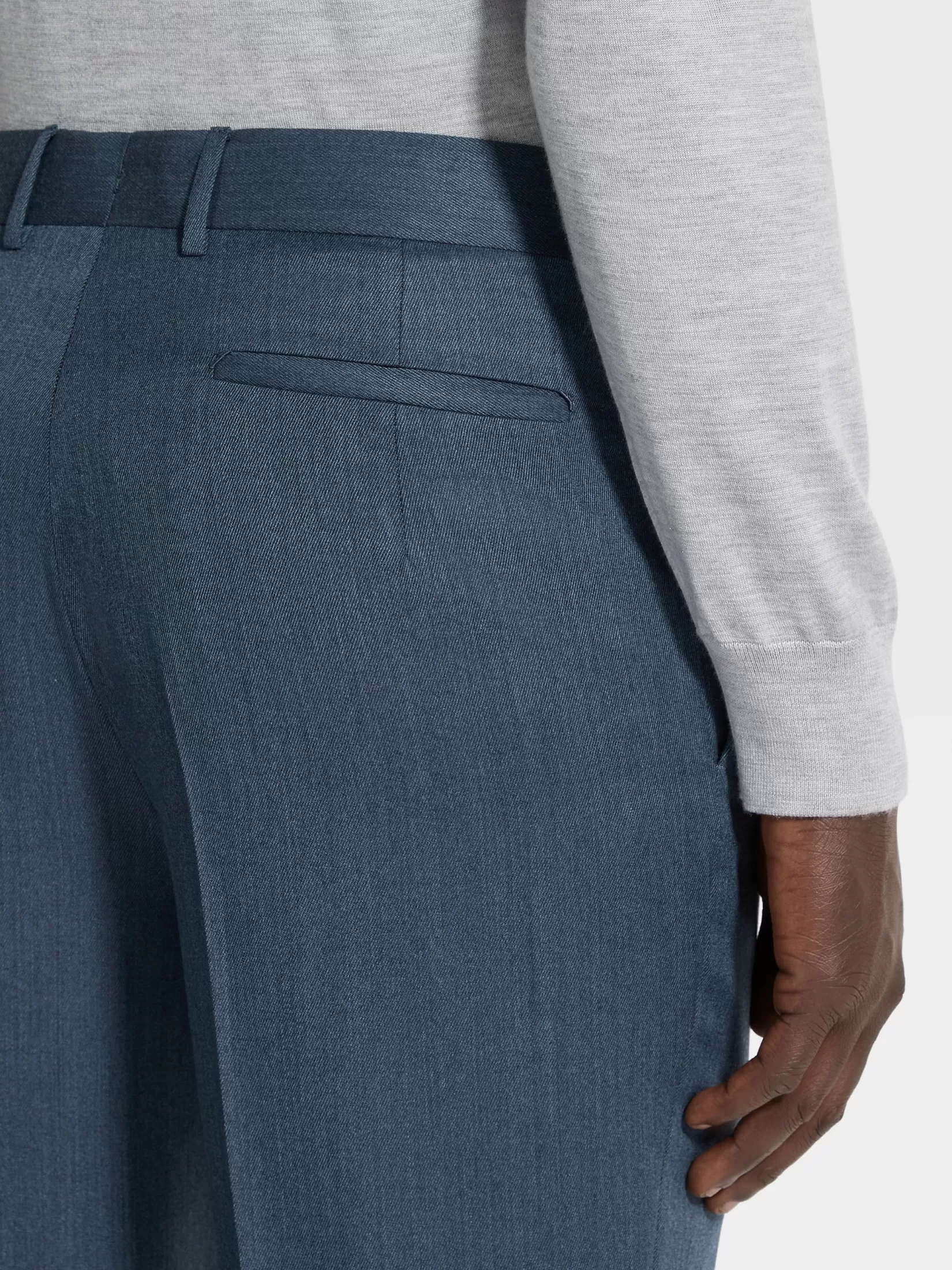 Clearance ZEGNA Pantalones de Lana Trofeo™ Verde Azulado Claro Verdeazuladoclaro