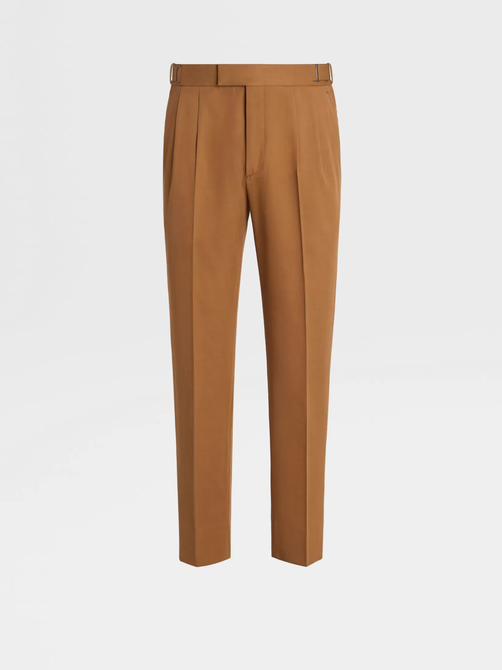 Flash Sale ZEGNA Pantalones de Lana y Algodón Color Foliage Oscuro Foliageoscuro